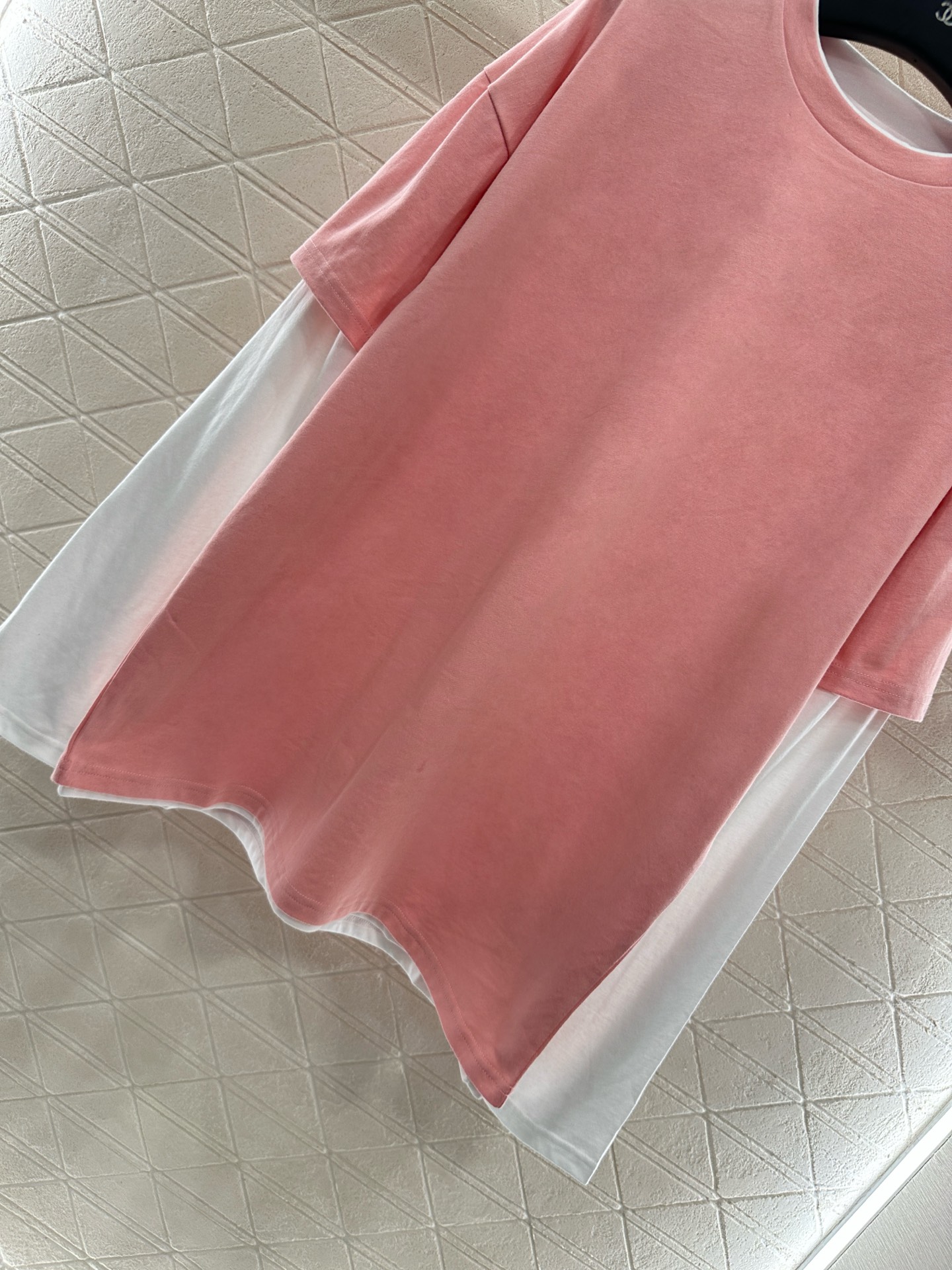 ♥Jil sande*♥2025新品上架 假两件撞色印花长袖定制YB斜纹全棉材质 透气舒适 质感十足 假