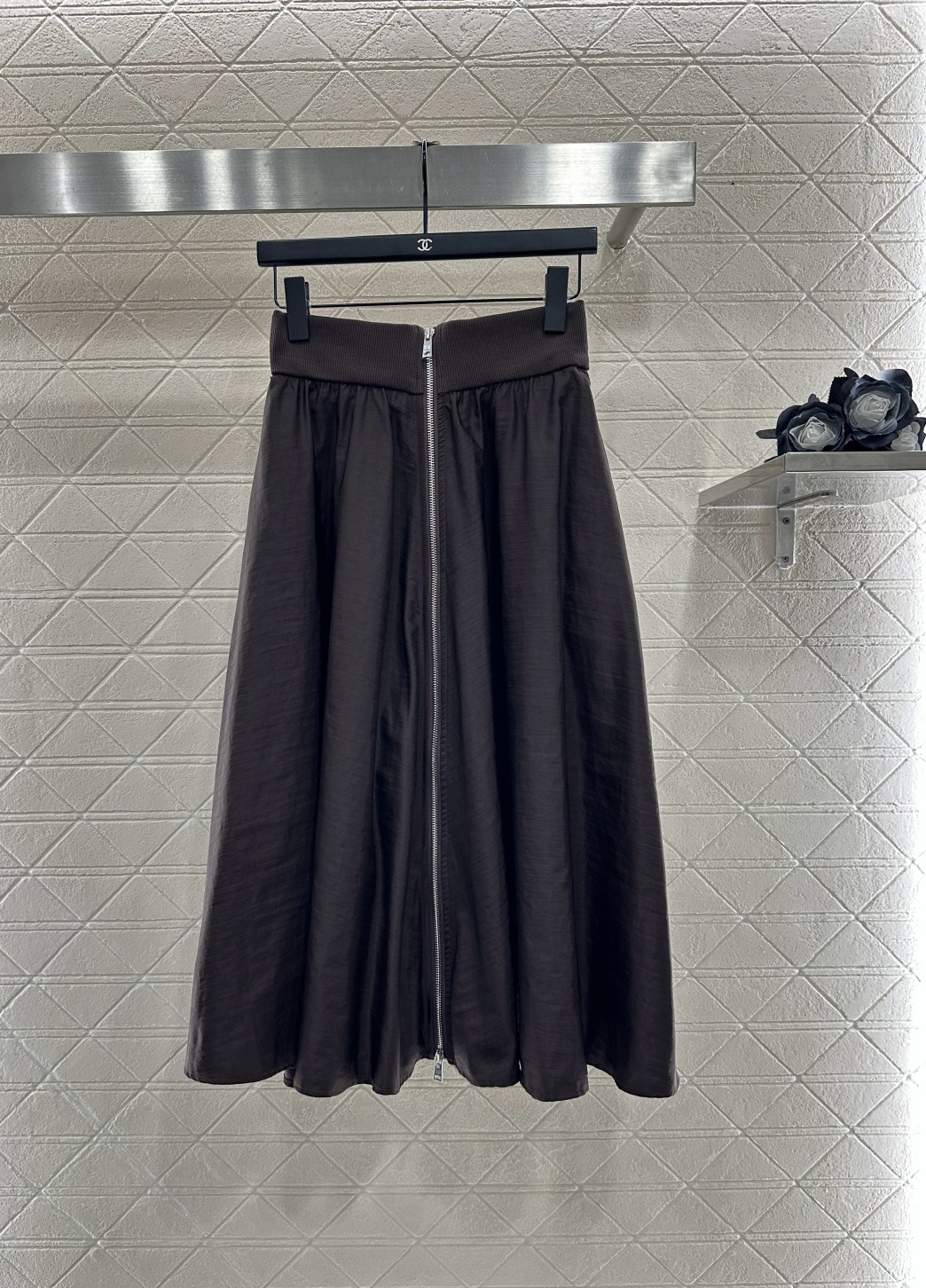 ♥Prad*♥2025新品上架 工装夹克外套半裙套装定制YB进口环保再生尼龙材质 质感光泽 挺括有型 连