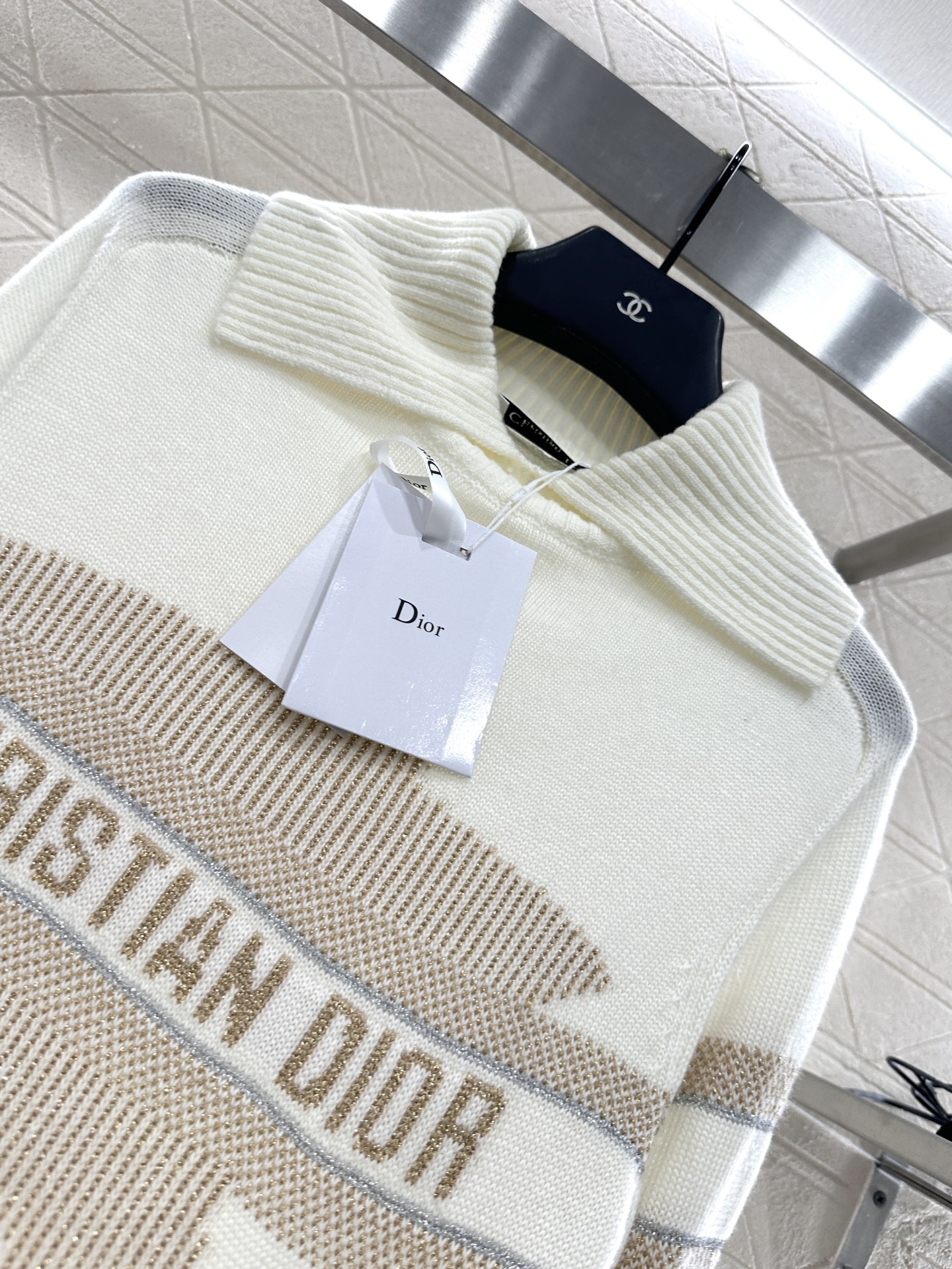 ♥Dio*♥2025新品上架 翻领针织套头毛衣定制YB羊绒纱线织造 质感高级 舒适柔软 翻领长袖毛衣剪裁