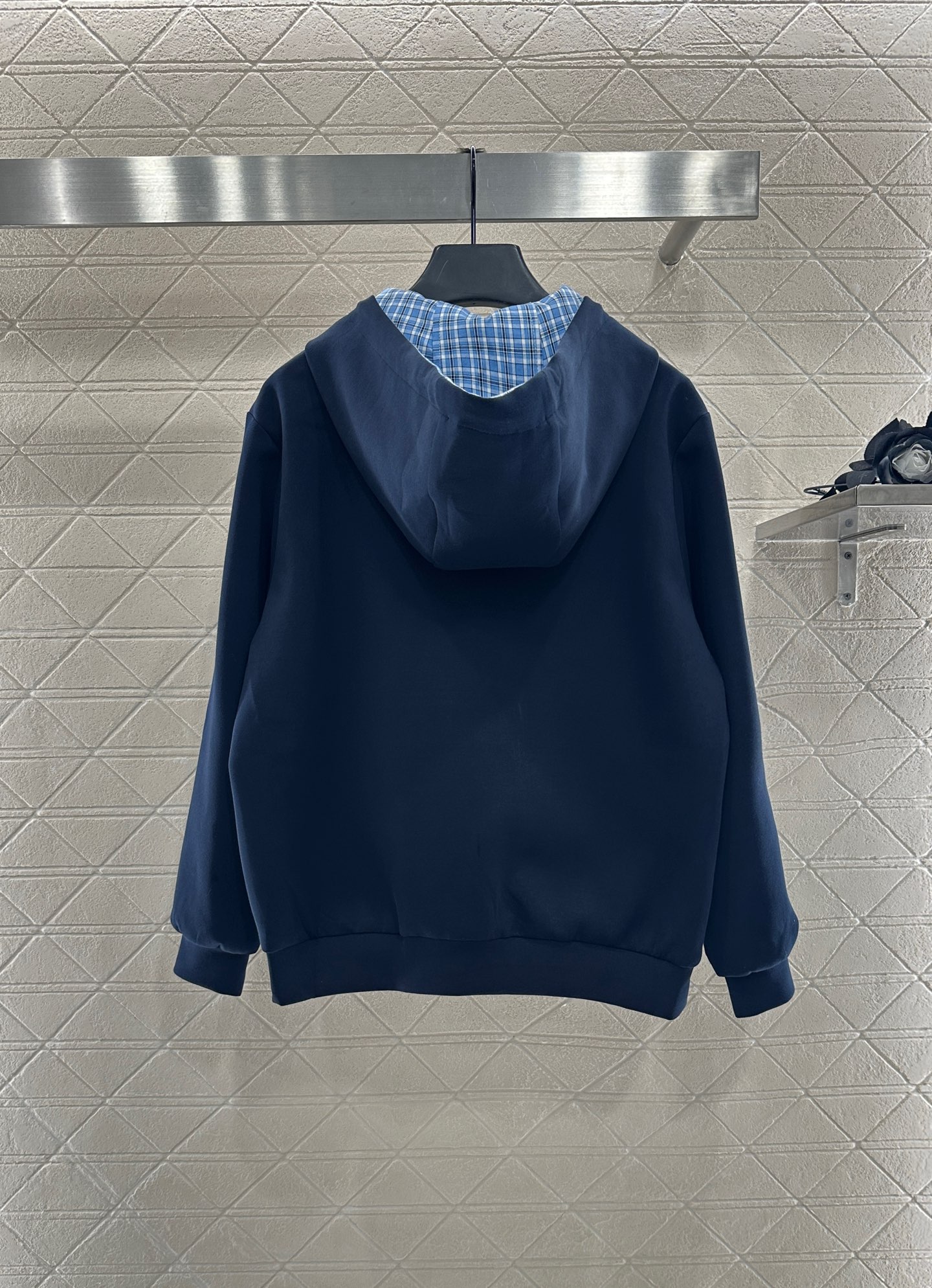 ♥Miumi*♥2025新品上架 两面穿连帽外套长裤套装定制YB斜纹全棉材质，质感光泽，舒适垂顺，连帽外