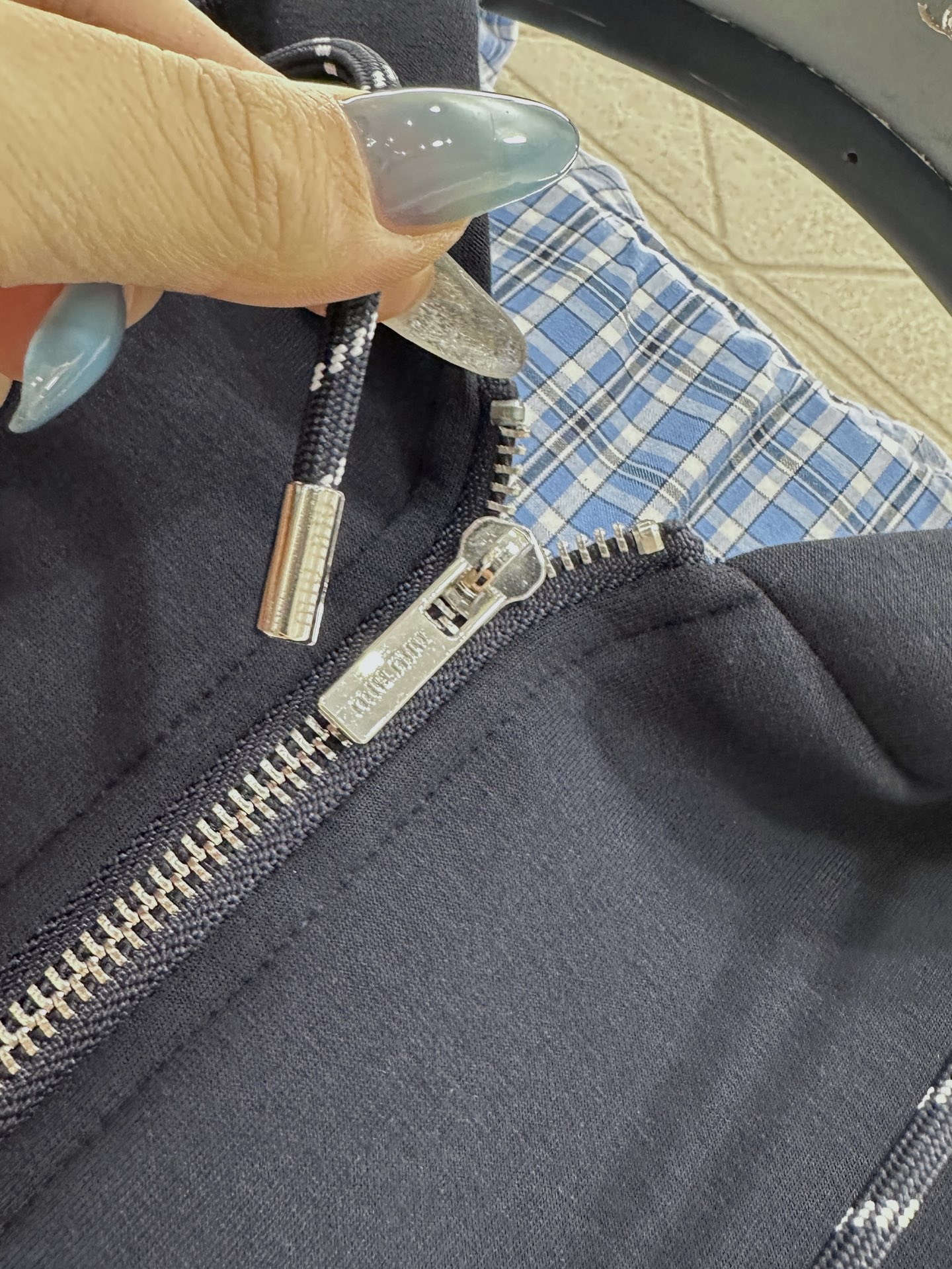 ♥Miumi*♥2025新品上架 两面穿连帽外套长裤套装定制YB斜纹全棉材质，质感光泽，舒适垂顺，连帽外