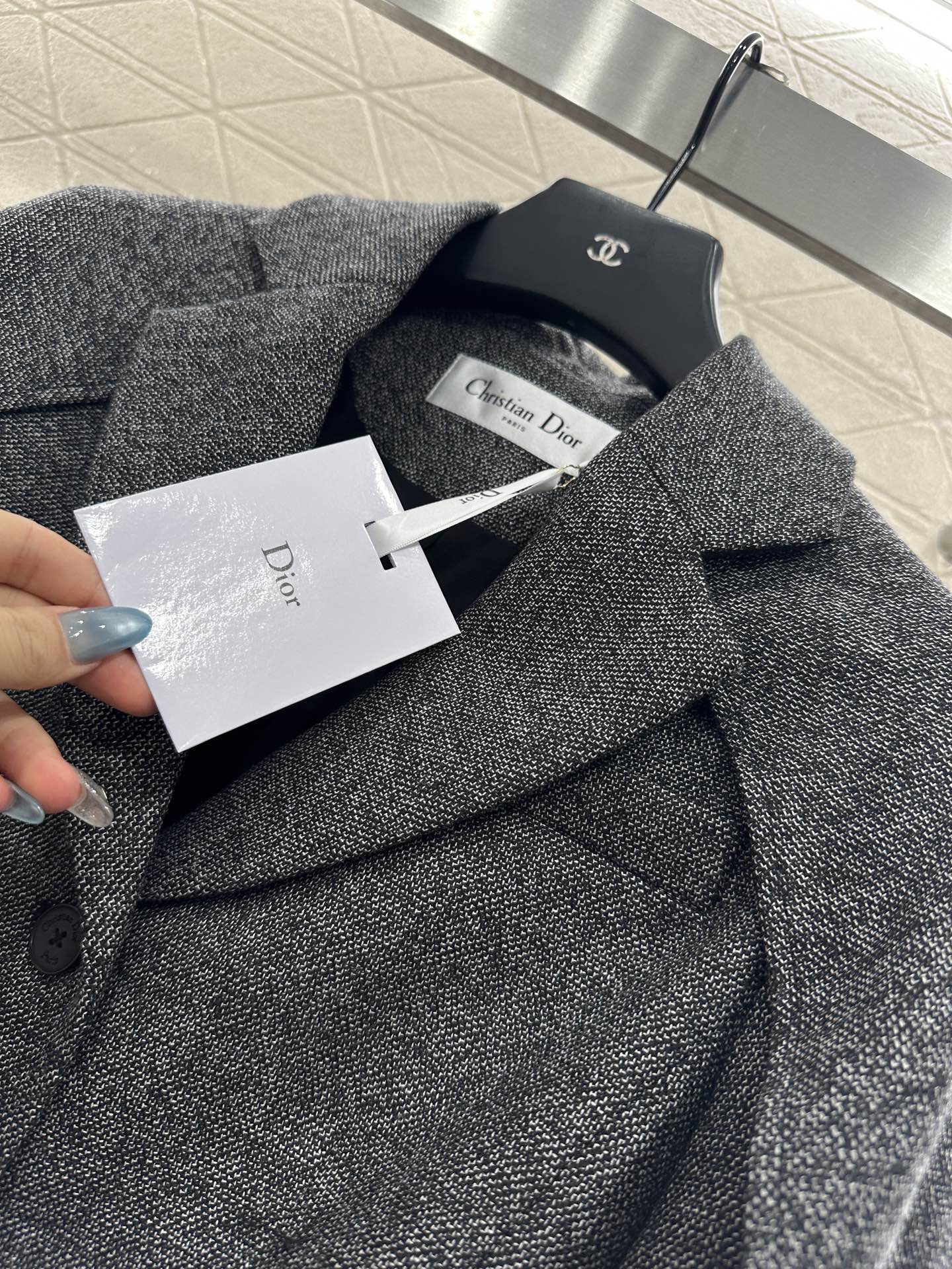 ♥Dio*♥2025新品上架 披肩翻领腰带西装多件套定制YB进口百分百丝毛材质，质感光泽高级，翻领西服单