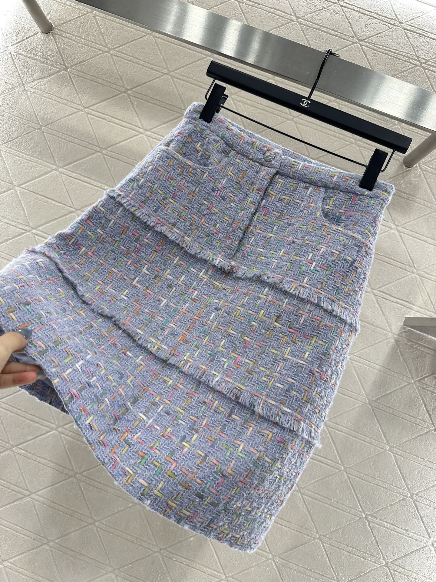 ♥Dio*♥2025新品上架 圆领编织洋装半裙套装定制YB进口粗纺羊毛呢材质，质感高级，品相十足，圆领洋