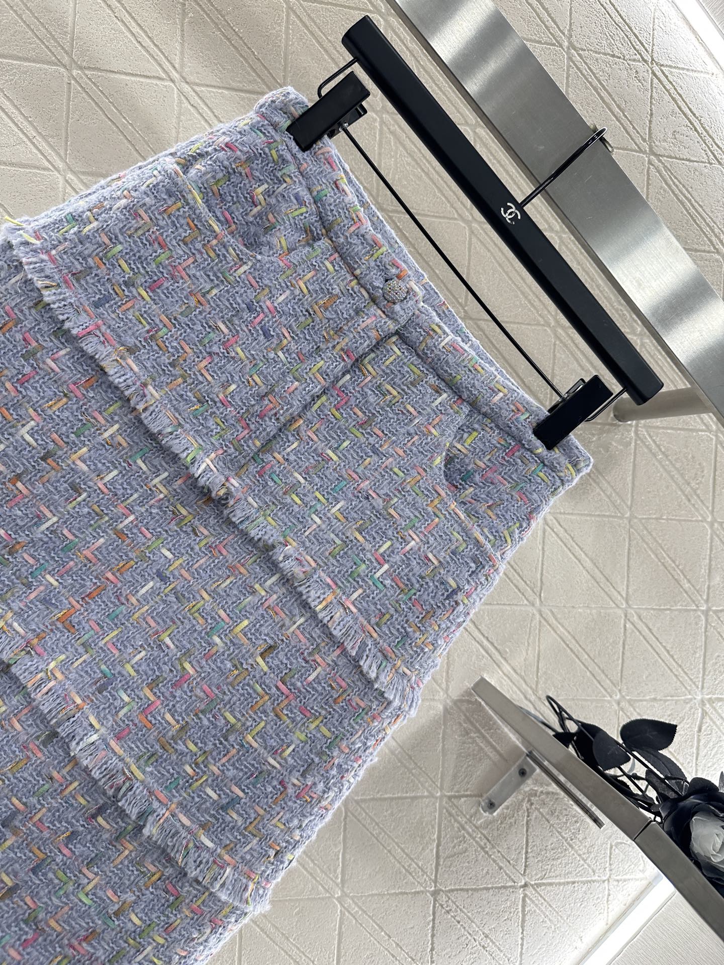 ♥Dio*♥2025新品上架 圆领编织洋装半裙套装定制YB进口粗纺羊毛呢材质，质感高级，品相十足，圆领洋