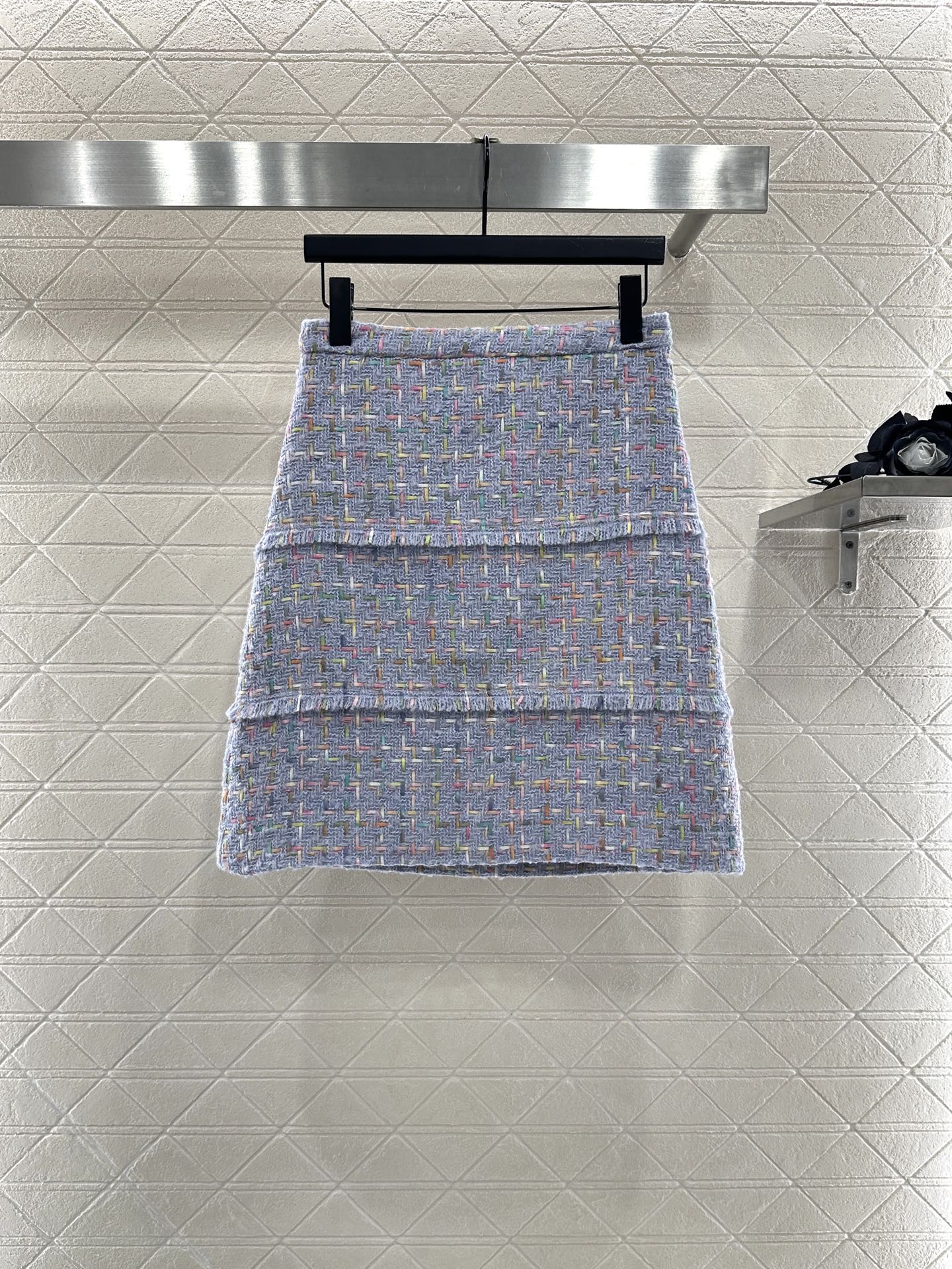 ♥Dio*♥2025新品上架 圆领编织洋装半裙套装定制YB进口粗纺羊毛呢材质，质感高级，品相十足，圆领洋