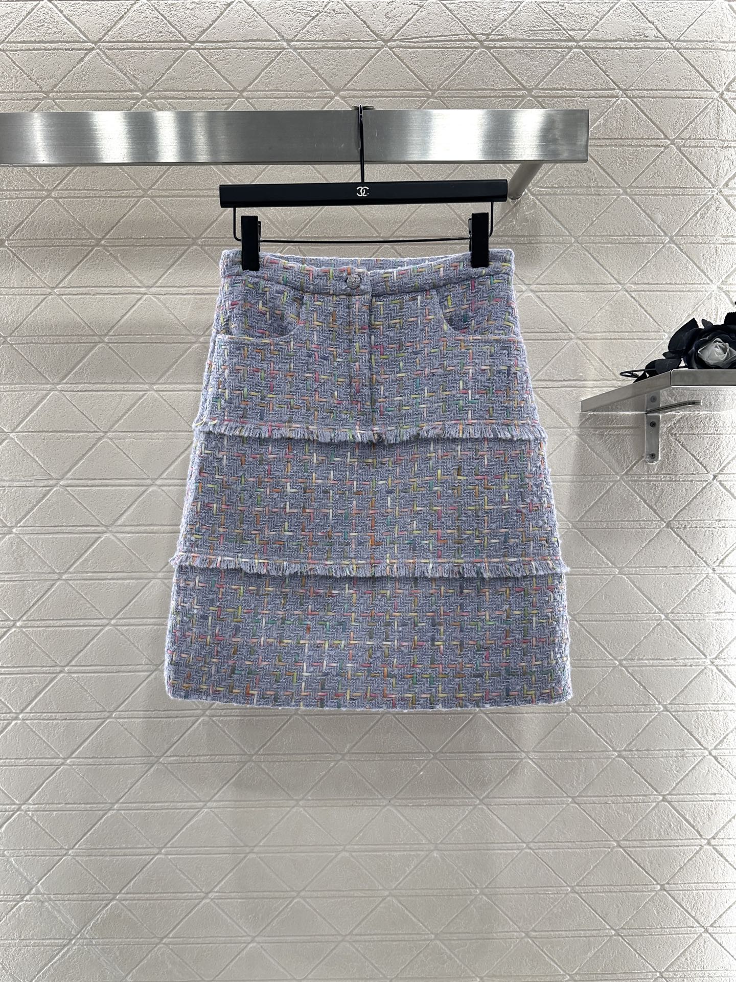 ♥Dio*♥2025新品上架 圆领编织洋装半裙套装定制YB进口粗纺羊毛呢材质，质感高级，品相十足，圆领洋