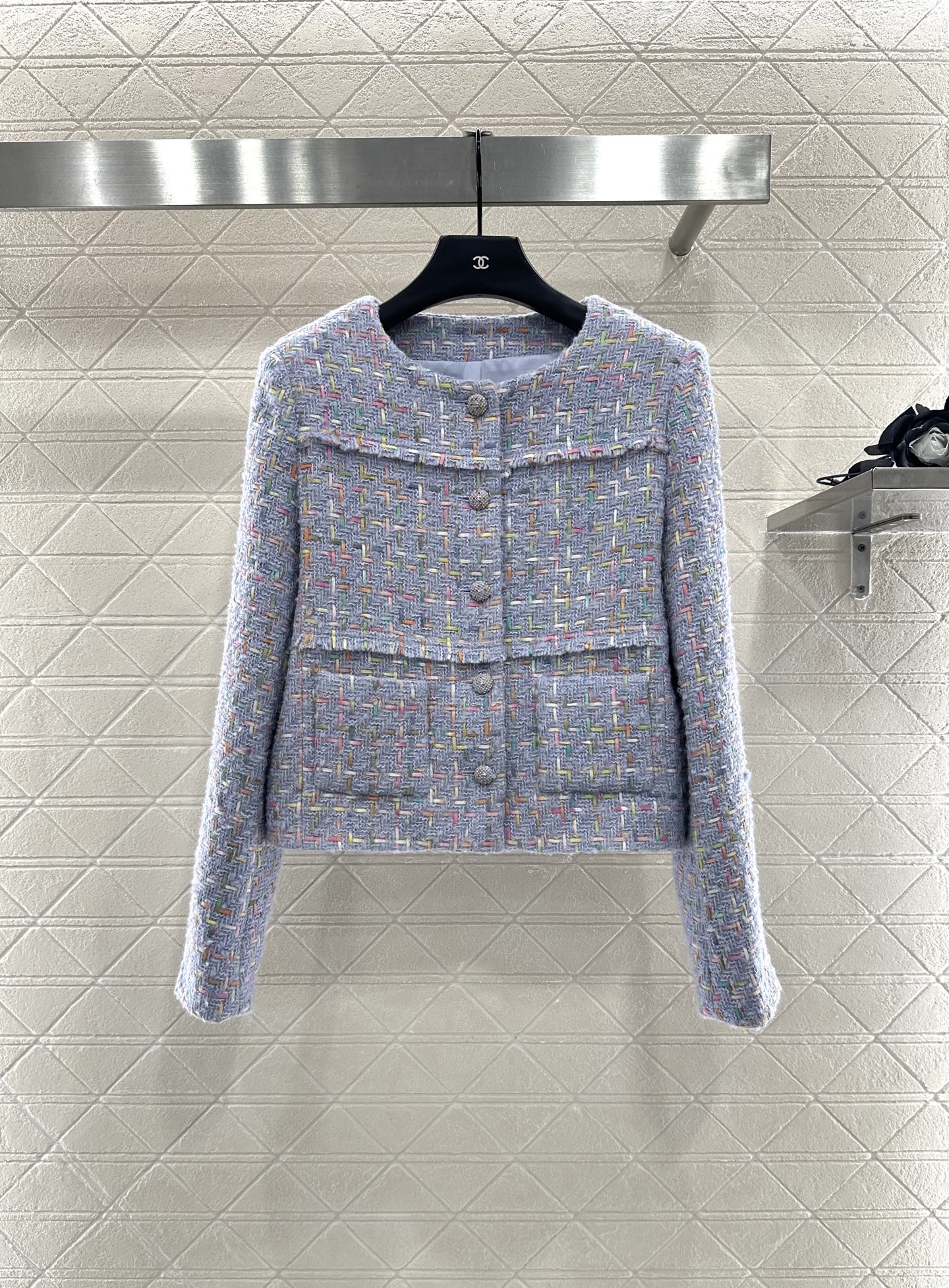 ♥Dio*♥2025新品上架 圆领编织洋装半裙套装定制YB进口粗纺羊毛呢材质，质感高级，品相十足，圆领洋