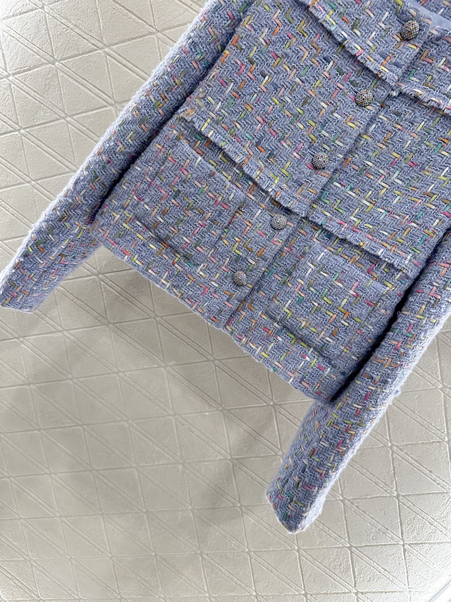 ♥Dio*♥2025新品上架 圆领编织洋装半裙套装定制YB进口粗纺羊毛呢材质，质感高级，品相十足，圆领洋