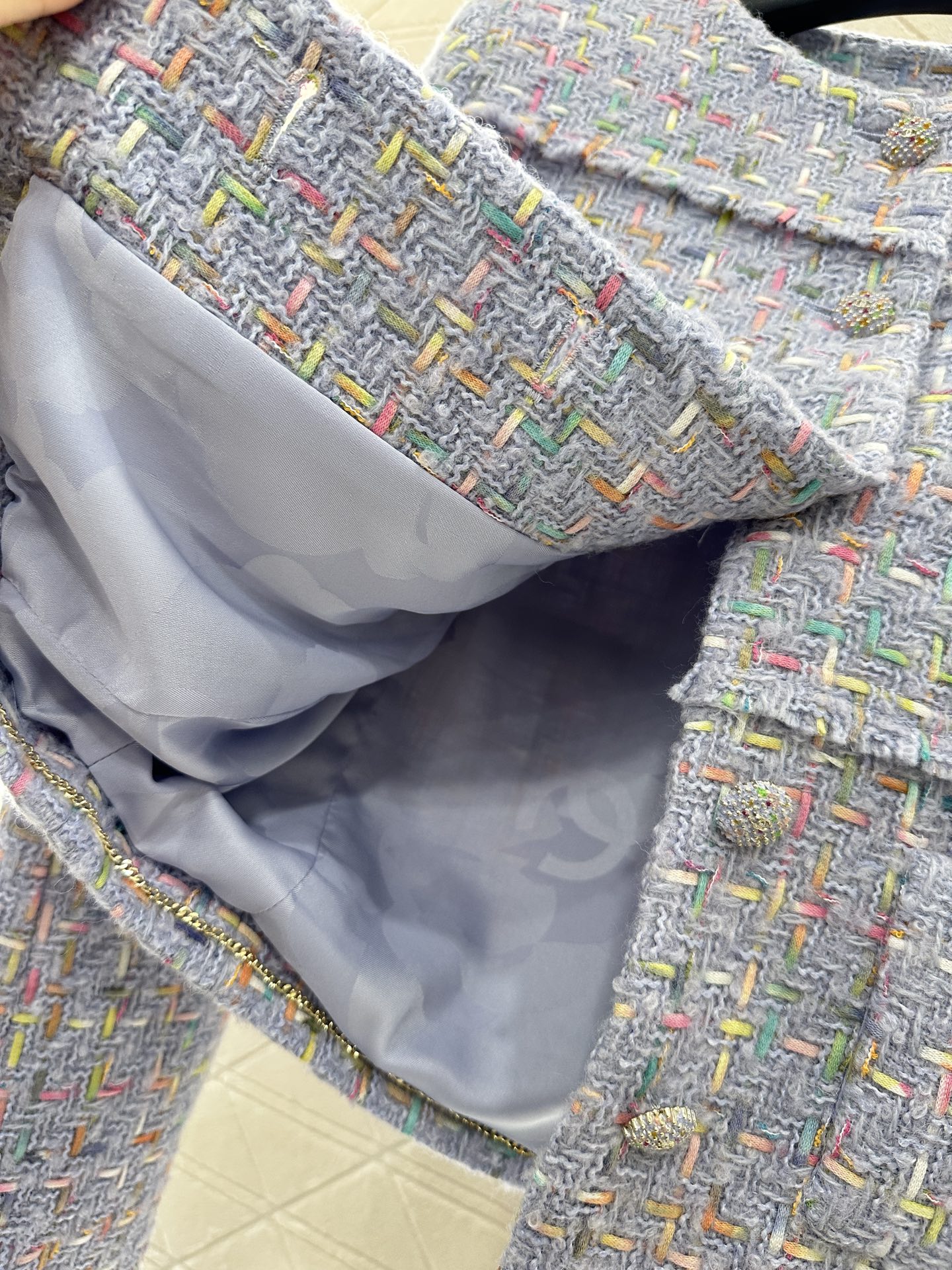 ♥Dio*♥2025新品上架 圆领编织洋装半裙套装定制YB进口粗纺羊毛呢材质，质感高级，品相十足，圆领洋