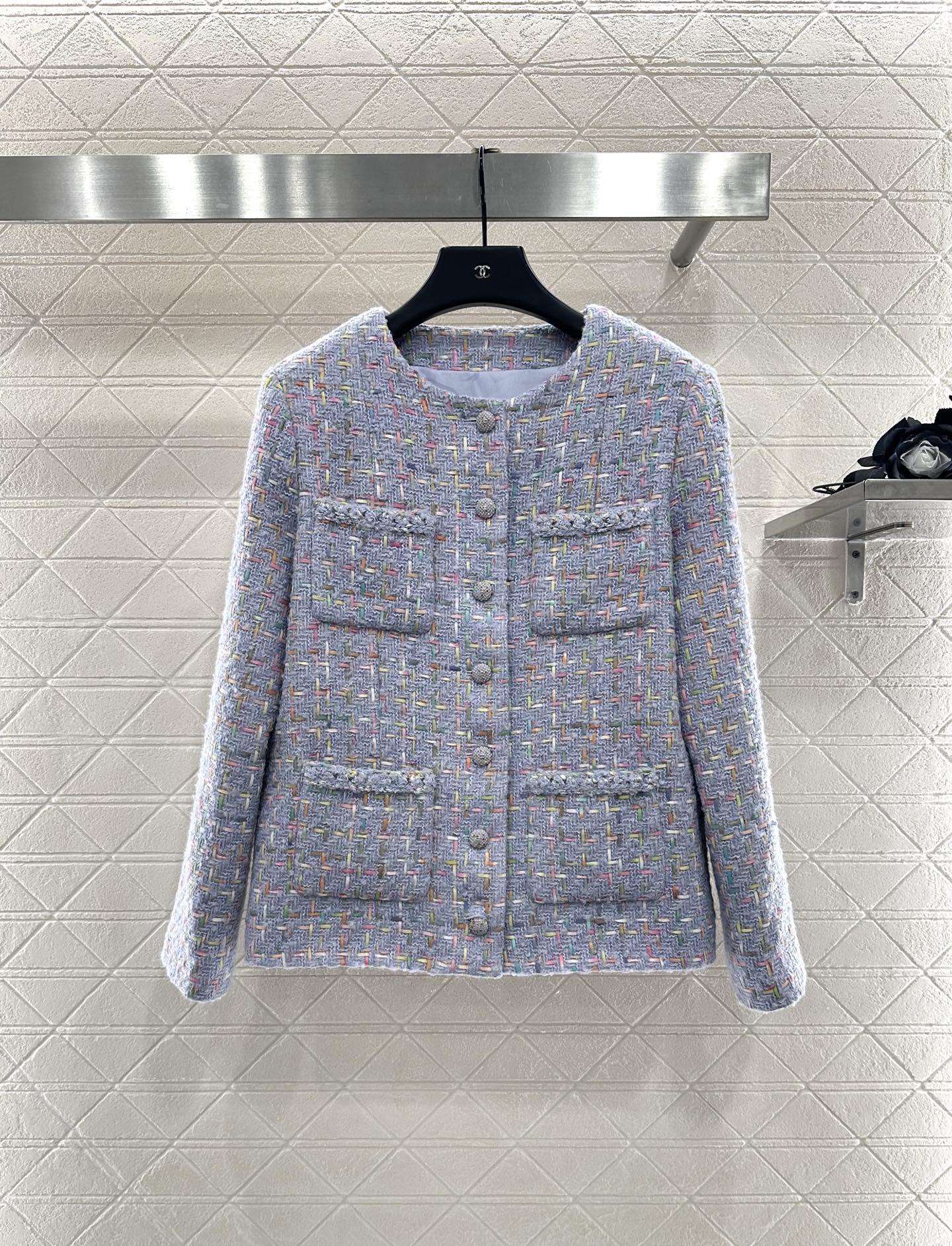 ♥Dio*♥2025新品上架 圆领编织洋装半裙套装定制YB进口粗纺羊毛呢材质，质感高级，品相十足，圆领洋