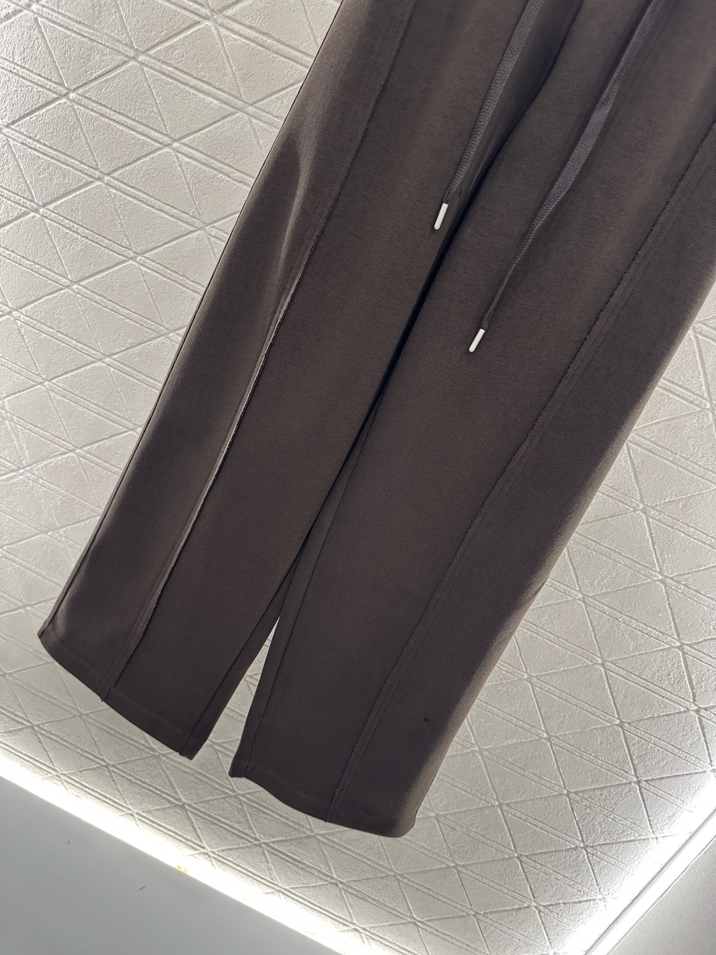 ♥Alexander wan*♥2025新品上架 抽绳织带阔腿长裤定制YB进口全棉材质，面料柔挺舒适，垂