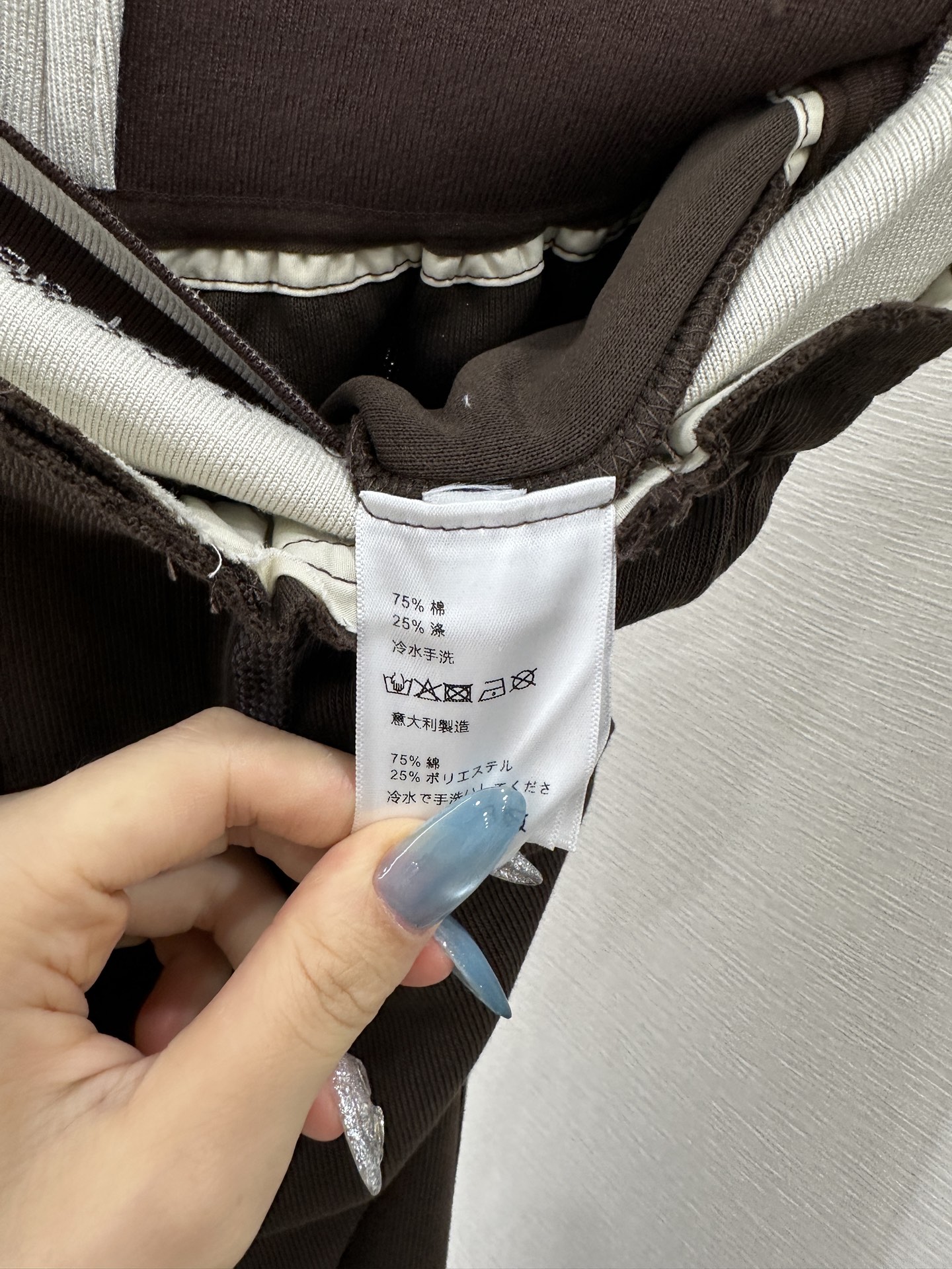 ♥Alexander wan*♥2025新品上架 抽绳织带阔腿长裤定制YB进口全棉材质，面料柔挺舒适，垂