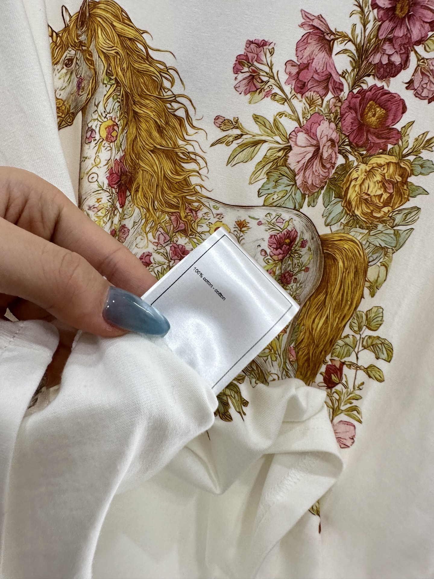 ♥Chane*♥2025新品上架 圆领印花𝑇𝑒𝑒定制YB原生全棉材质，质感高级，柔软舒适，宽松短袖T恤裁