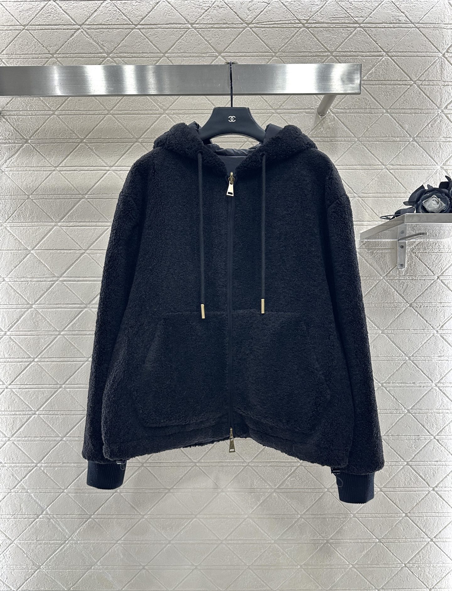 Moncler Women's Reversible Hooded Teddy Fleece Jacket - Warm & Stylish