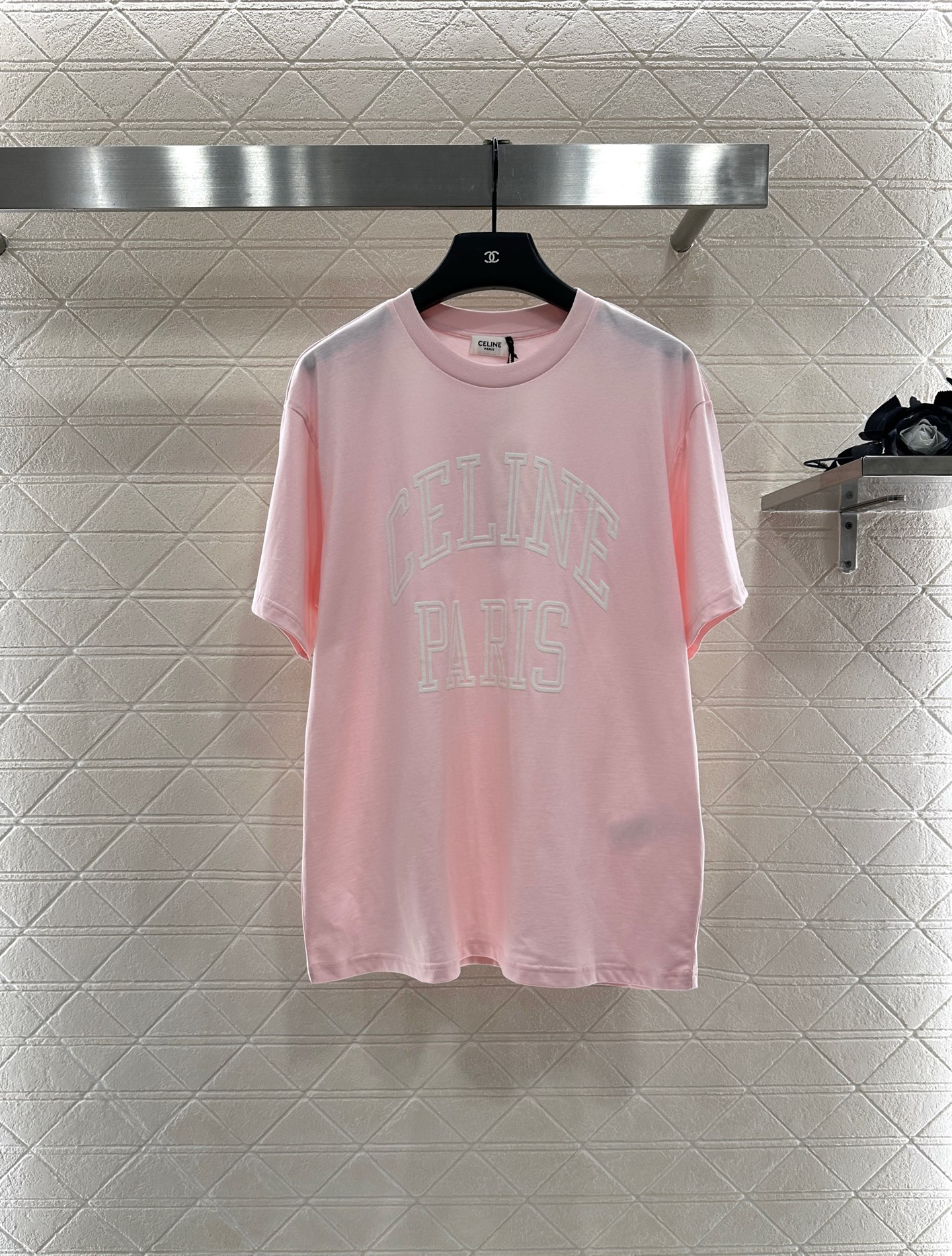 ♥Celin*♥2025新品上架 宽松植绒印花𝑇𝑒𝑒定制YB原生全棉材质，透气舒适，质感十足，廓形ove