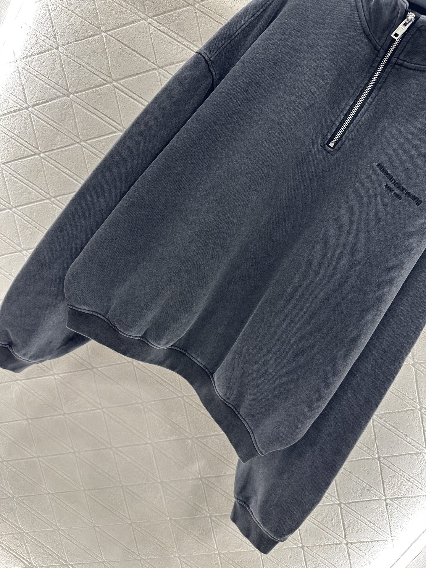 ♥Alexander wan*♥2025新品上架 半开襟套头卫衣长裤套装定制YB原生全棉材质，内里磨绒处