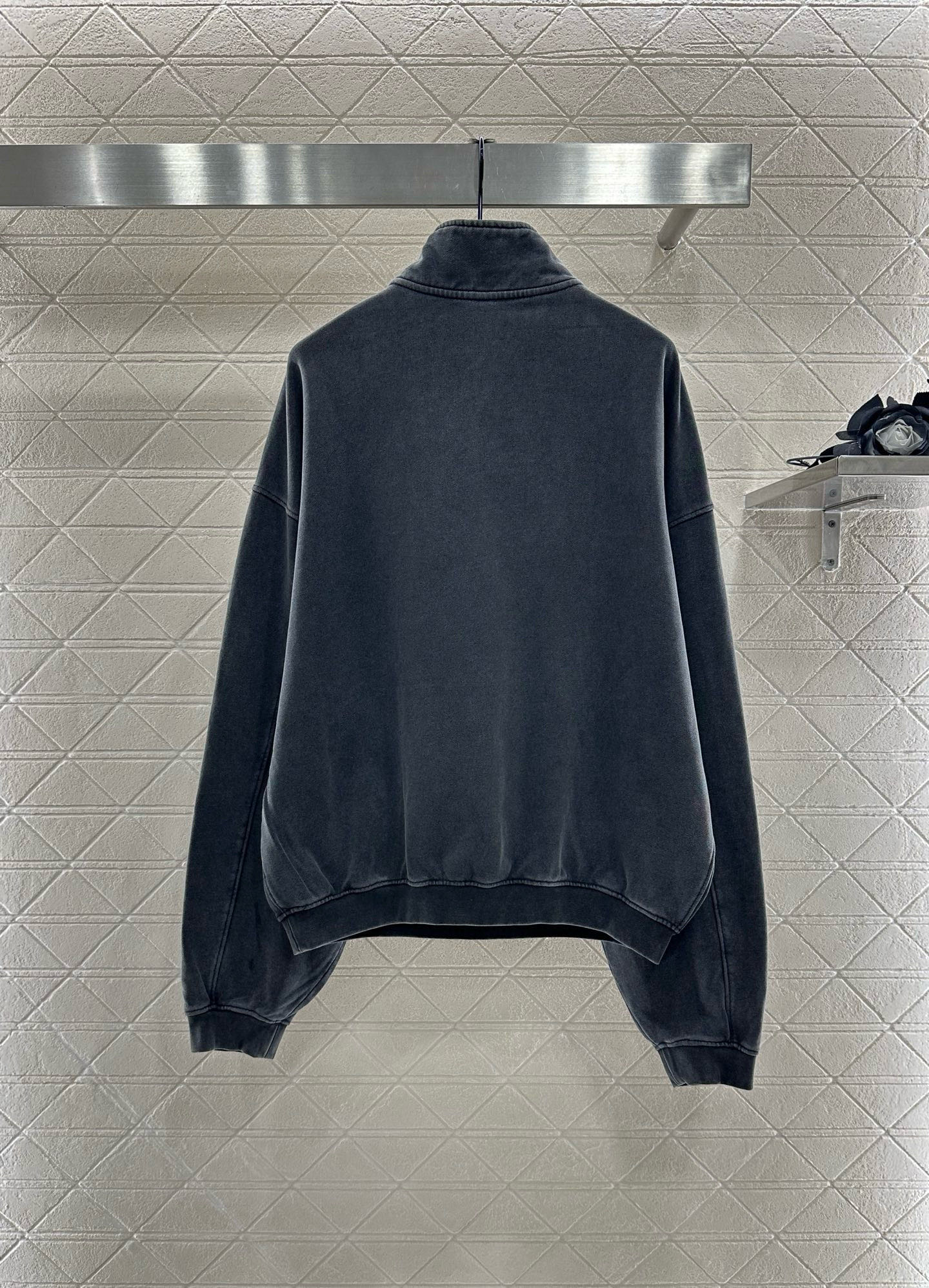 ♥Alexander wan*♥2025新品上架 半开襟套头卫衣长裤套装定制YB原生全棉材质，内里磨绒处