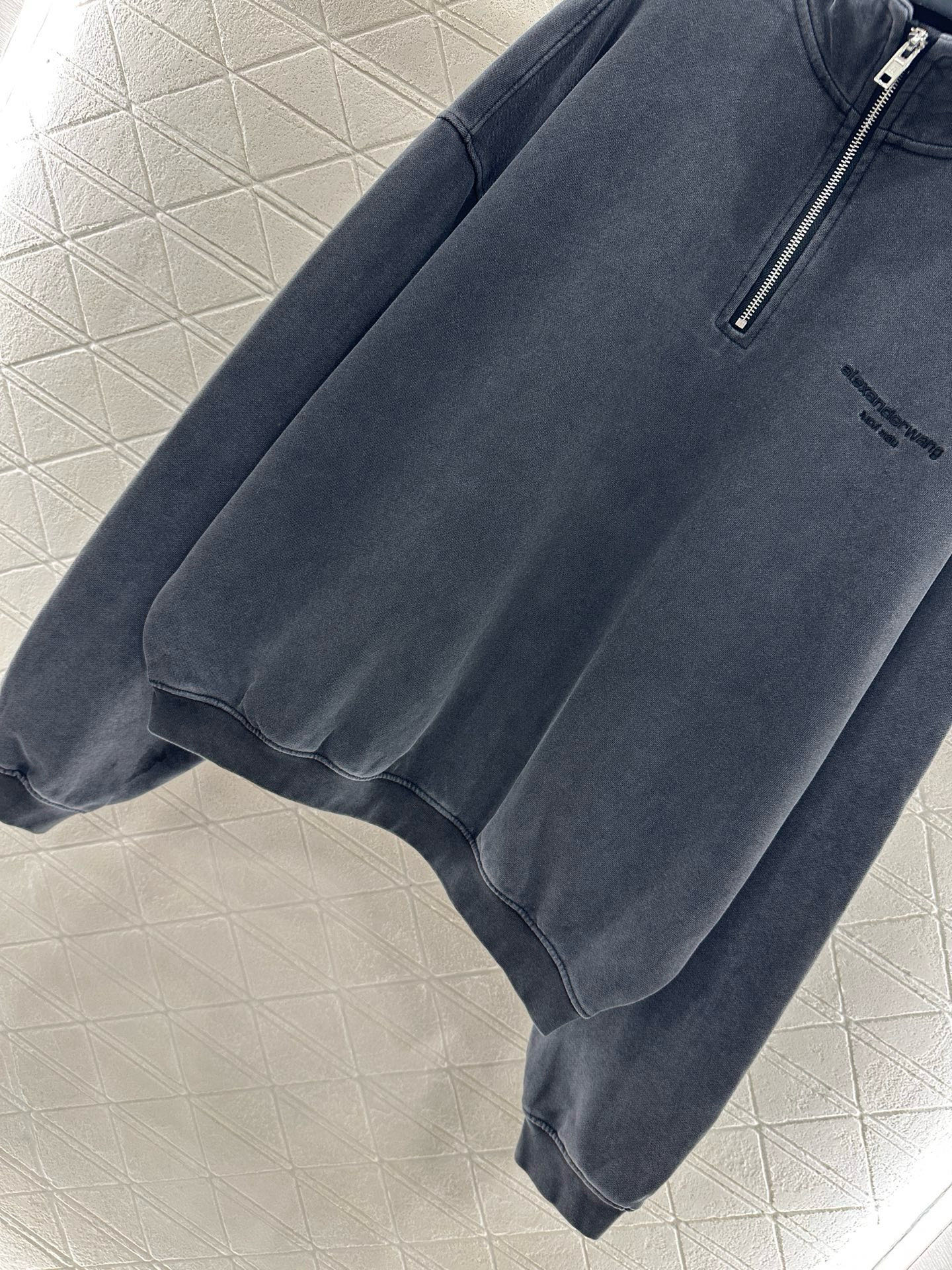 ♥Alexander wan*♥2025新品上架 半开襟套头卫衣长裤套装定制YB原生全棉材质，内里磨绒处