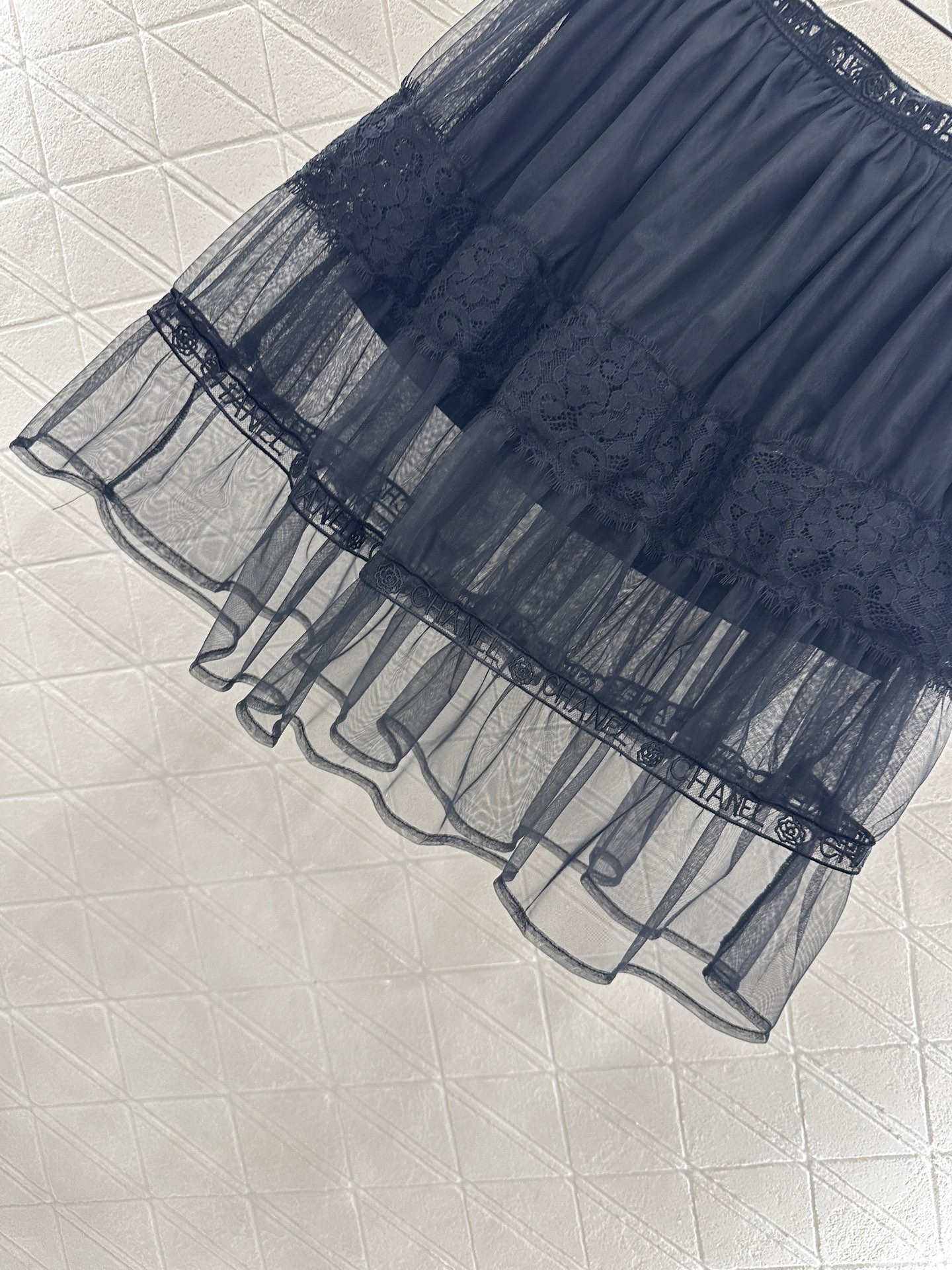 ♥Chane*♥2025新品上架 高腰双层透明蛋糕纱裙定制YB进口网纱材质，飘逸动人，亲肤透气，双层微透