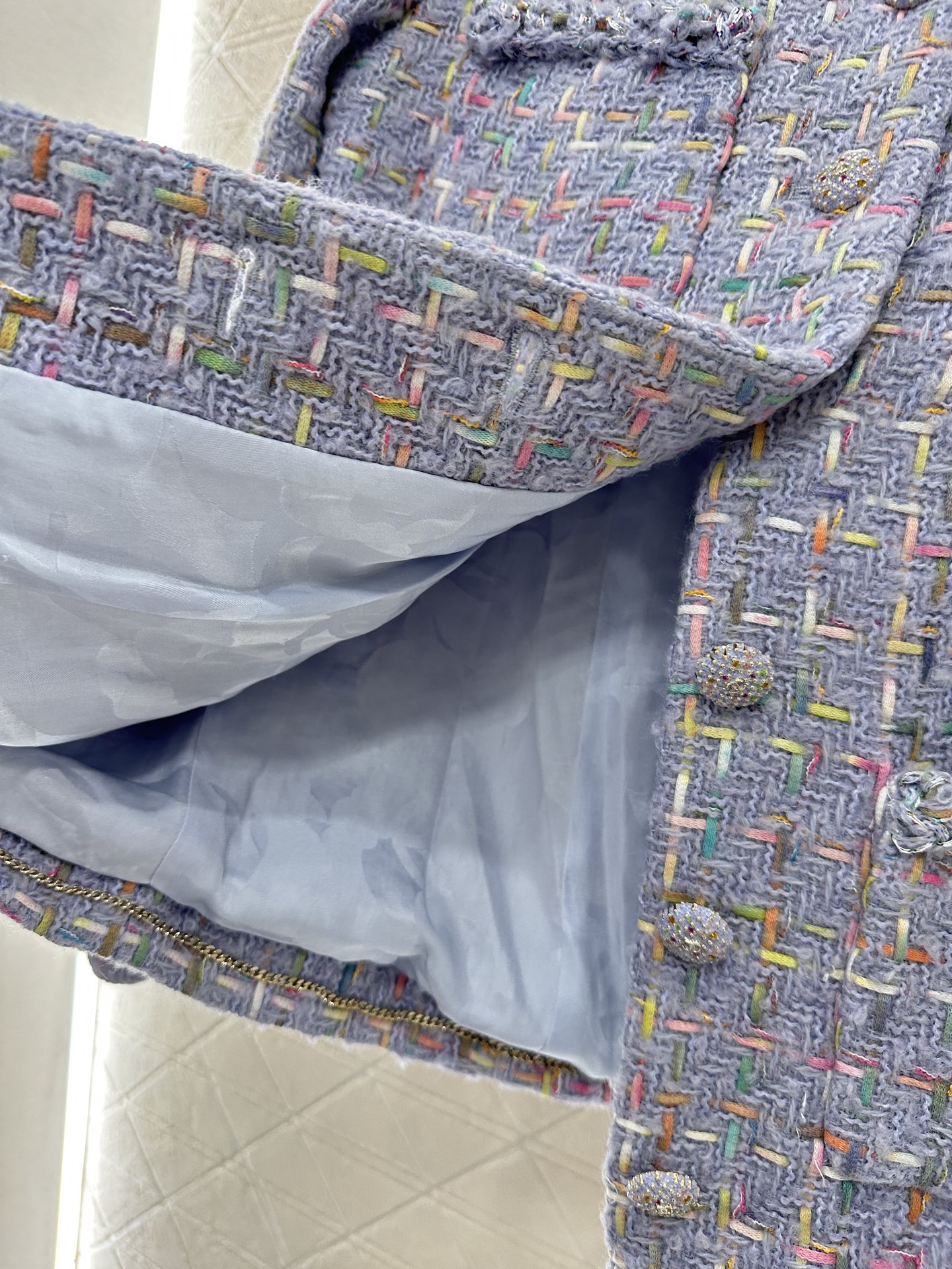 ♥Chane*♥2025新品上架 圆领编织洋装定制YB进口粗纺羊毛呢材质，质感高级，品相十足，圆领洋装外