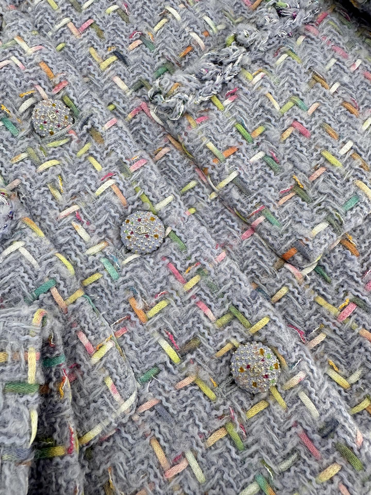 ♥Chane*♥2025新品上架 圆领编织洋装定制YB进口粗纺羊毛呢材质，质感高级，品相十足，圆领洋装外