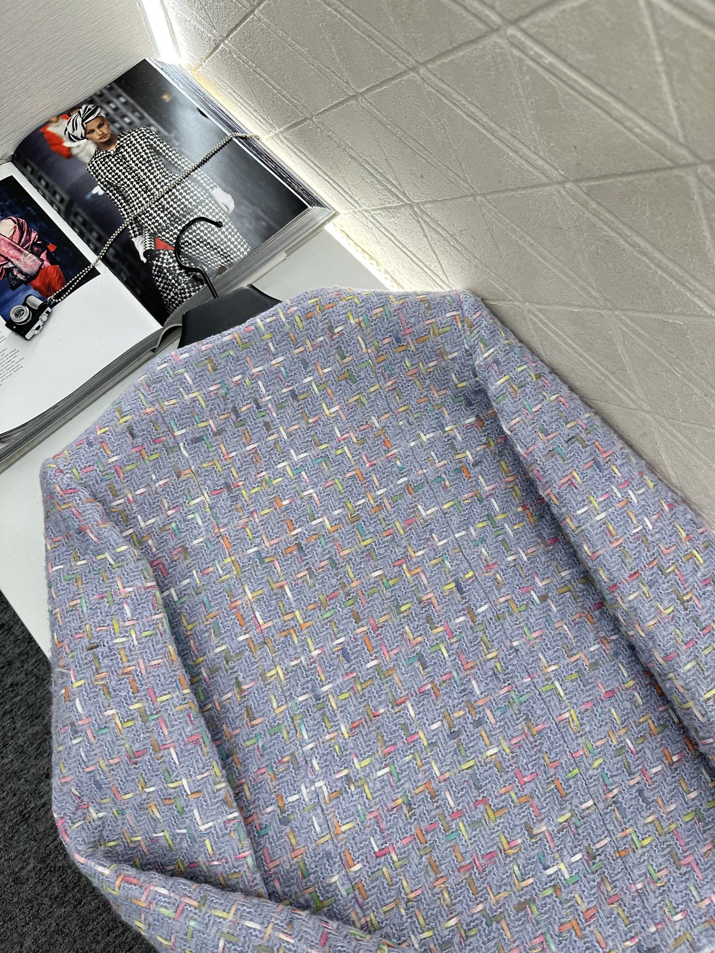 ♥Chane*♥2025新品上架 圆领编织洋装定制YB进口粗纺羊毛呢材质，质感高级，品相十足，圆领洋装外