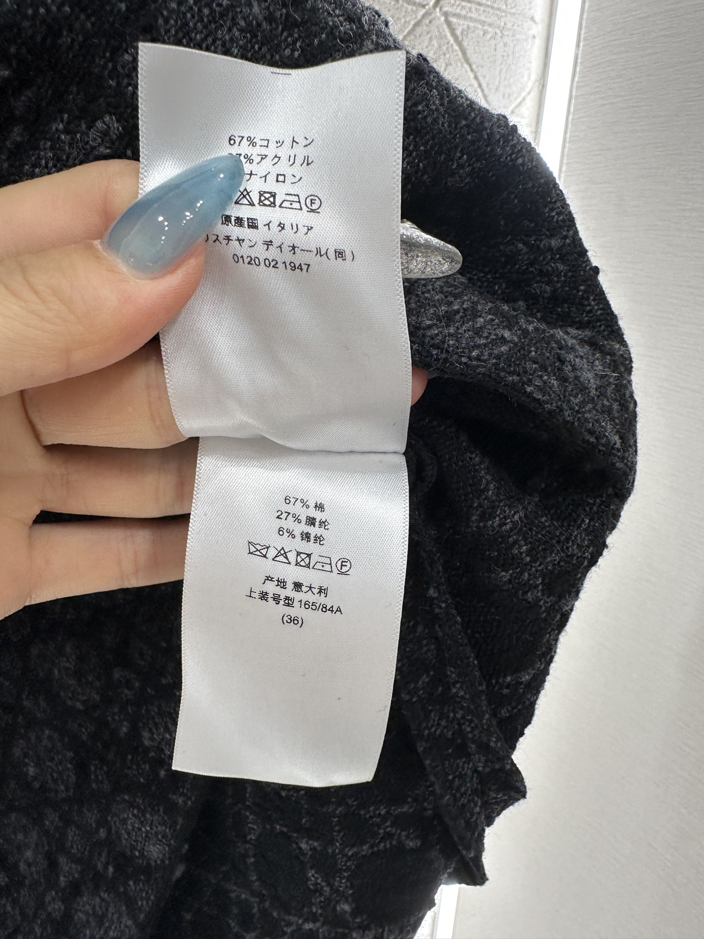 ♥Dio*♥2025新品上架 提花藤格纹短袖连衣裙定制YB进口棉毛提花材质，质感高级，品相十足，圆领短袖