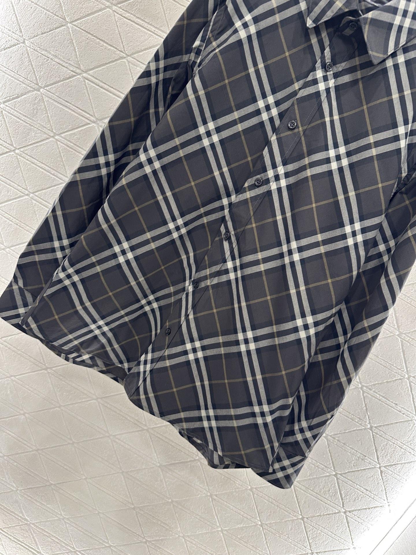 ♥BBR*♥2025新品上架 宽松廓形翻领格纹衬衫定制YB精梳全棉材质，质感光泽，品相高级，廓形Over