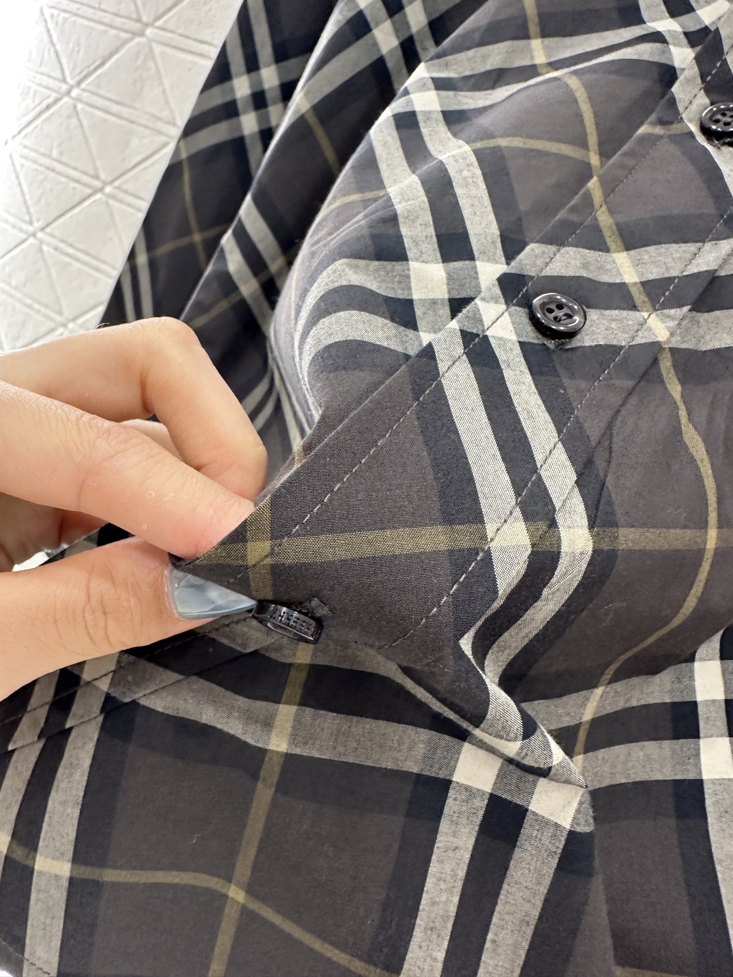 ♥BBR*♥2025新品上架 宽松廓形翻领格纹衬衫定制YB精梳全棉材质，质感光泽，品相高级，廓形Over