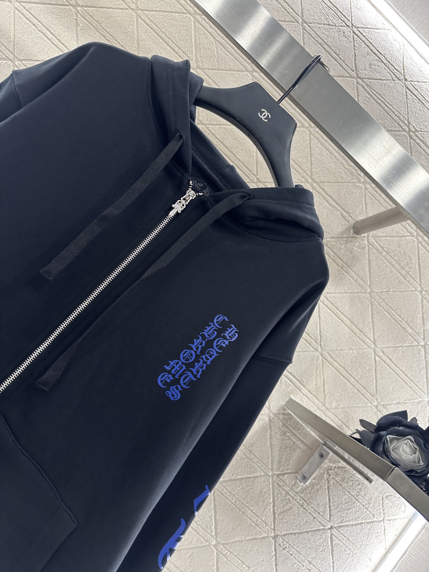 ♥Chrome hear*♥2025新品上架 连帽拉链卫衣外套定制YB原生全棉织造，舒适软糯，穿搭洋气，