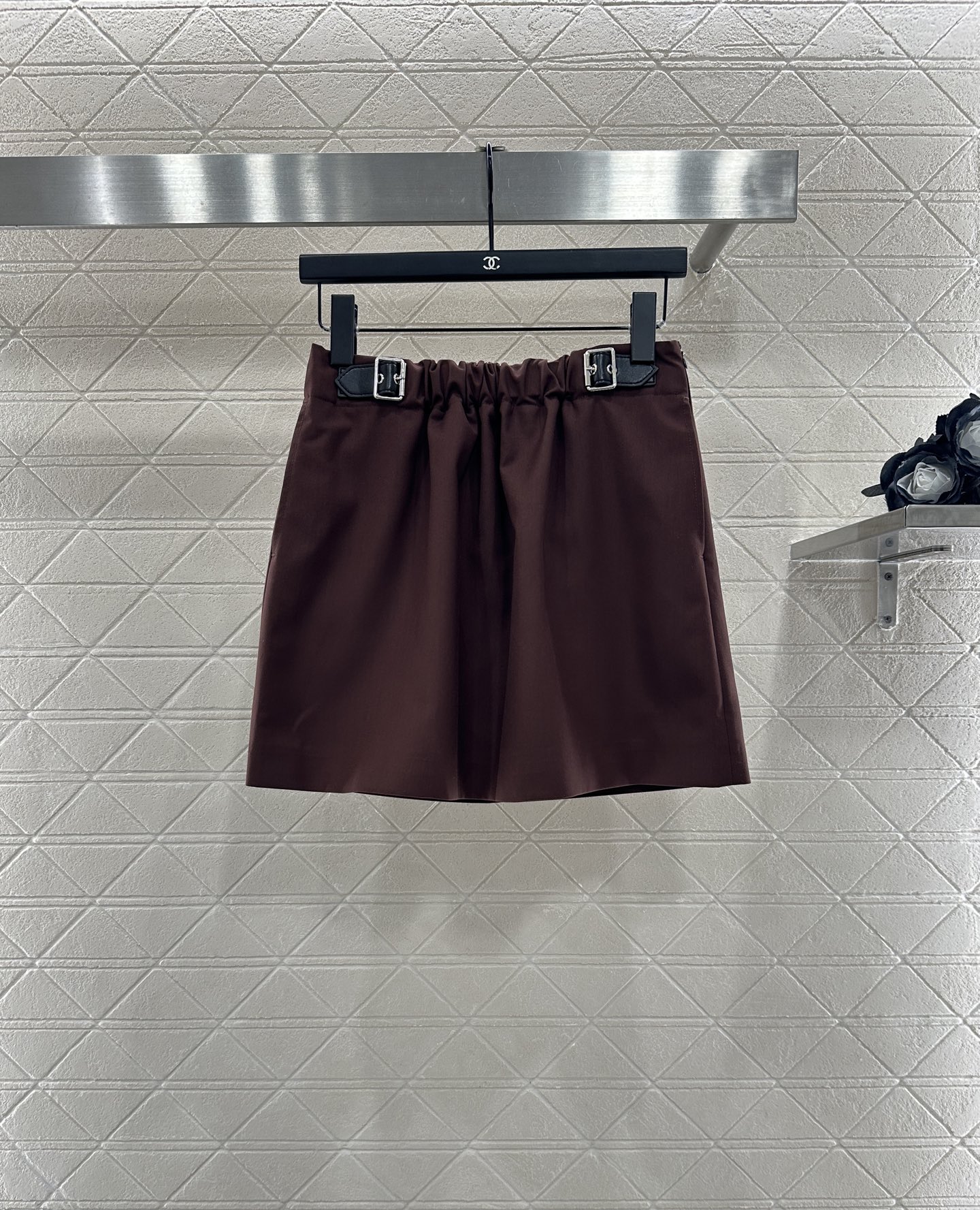 ♥Loew*♥2025新品上架 皮扣外套半裙套装定制YB进口材质，质感光泽，垂顺有型，翻领夹克外套半裙套