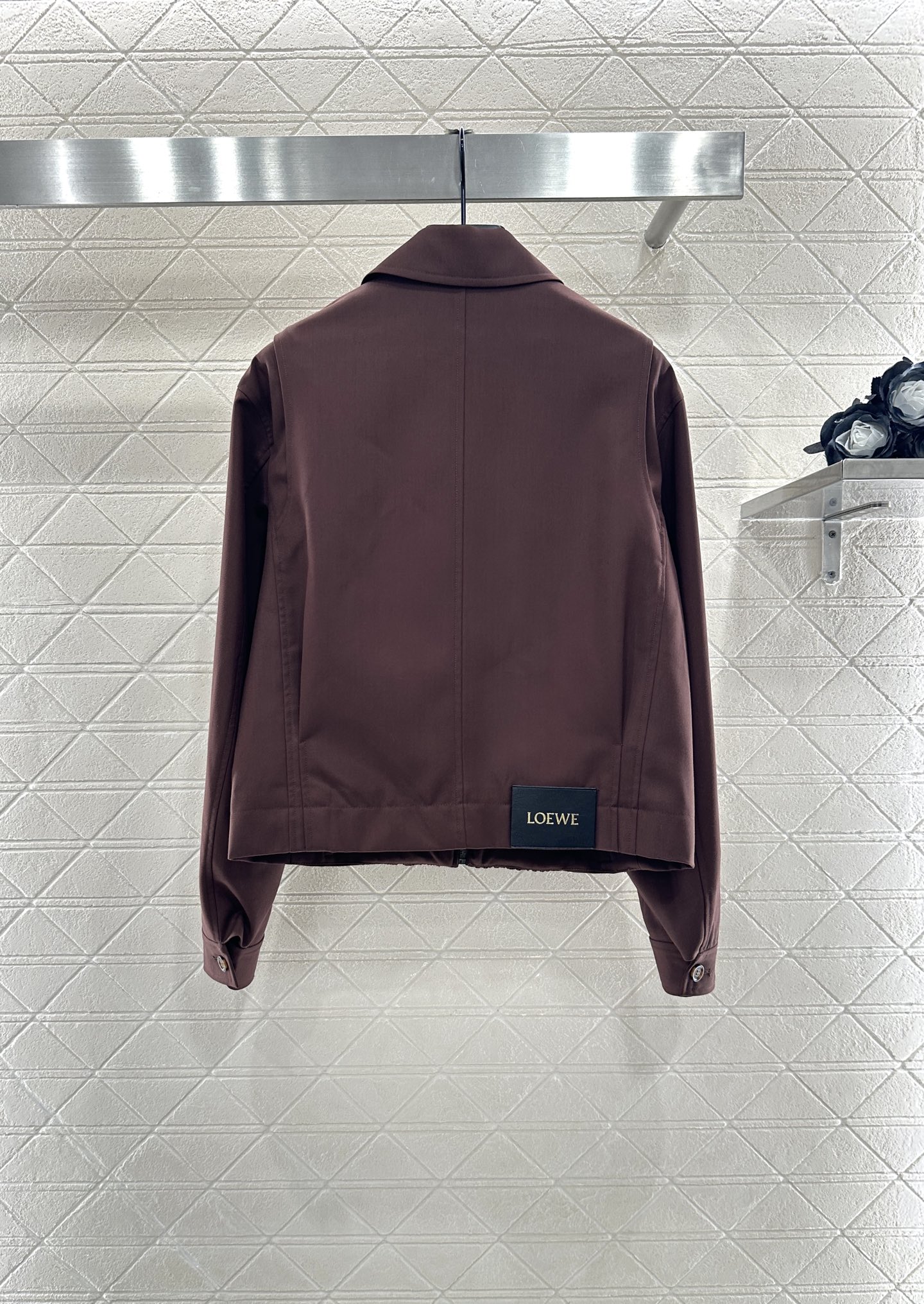 ♥Loew*♥2025新品上架 皮扣外套半裙套装定制YB进口材质，质感光泽，垂顺有型，翻领夹克外套半裙套