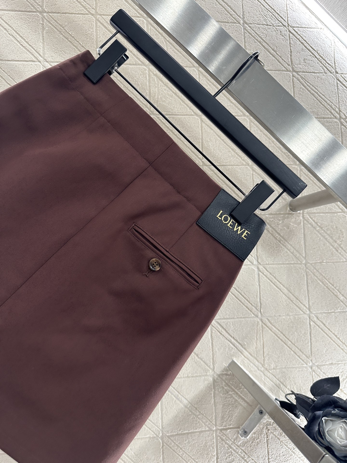 ♥Loew*♥2025新品上架 皮扣外套半裙套装定制YB进口材质，质感光泽，垂顺有型，翻领夹克外套半裙套