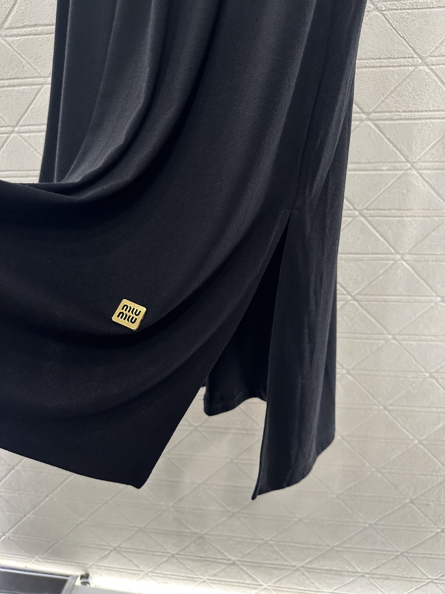 ♥ Miumi*♥2025新品上架 假两件圆领长袖半裙套装定制YB棉毛材质，亲肤透气，弹力十足，圆领假两