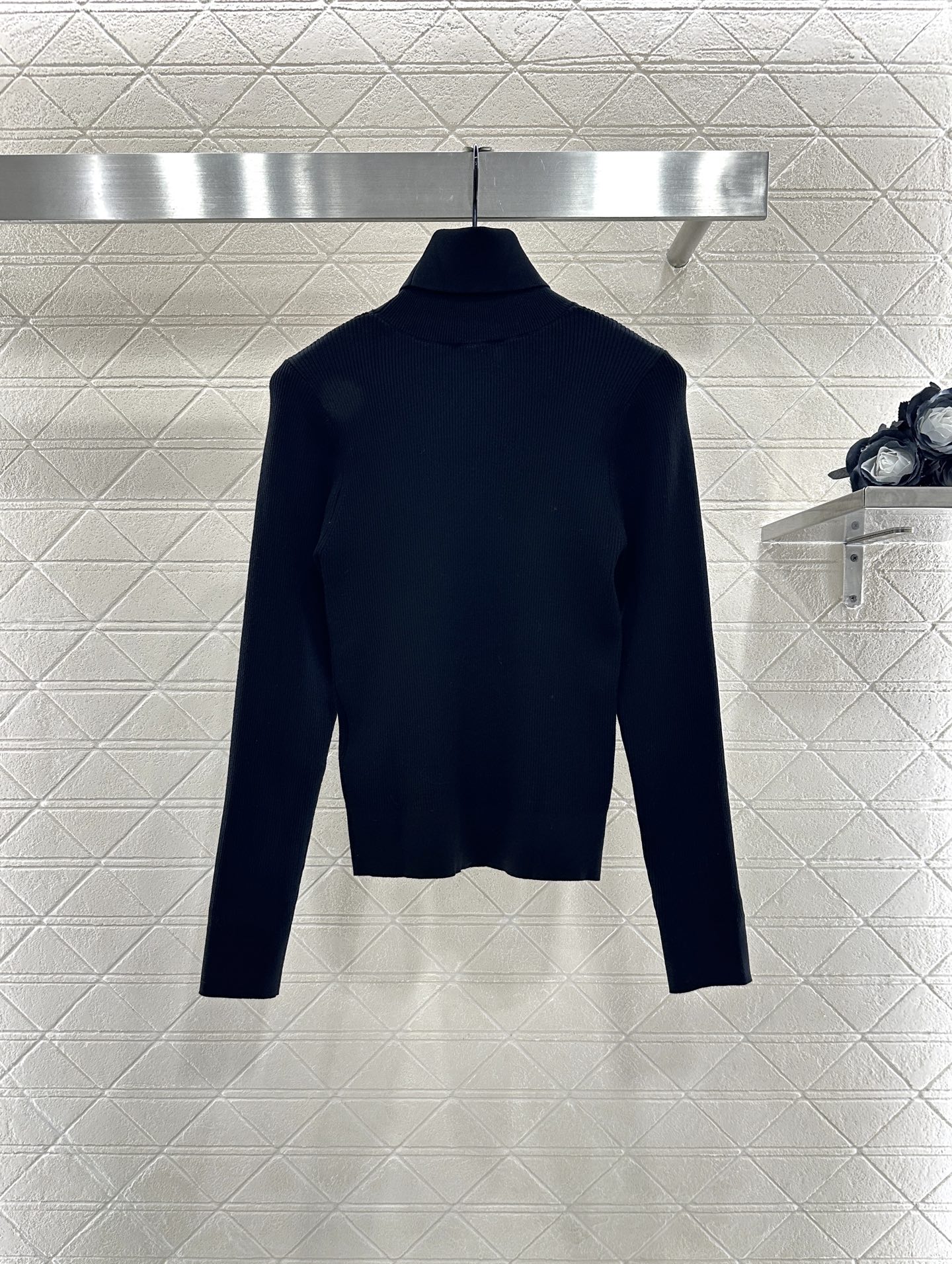 ♥Chane*♥2025新品上架 蝴蝶结高领长袖毛衣定制YB棉毛纱线织造，柔软细腻，质感舒适，高领领针织