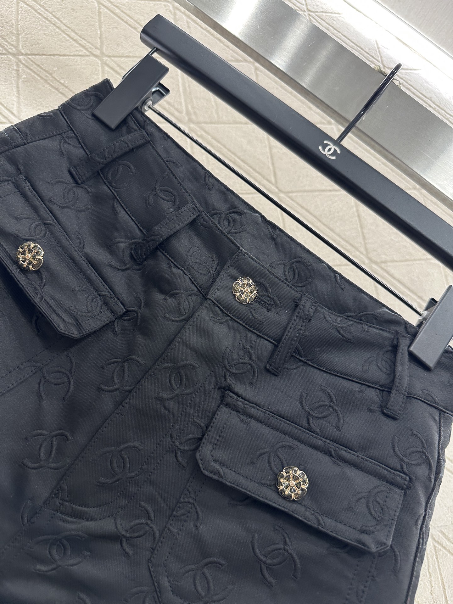 ♥Chane*♥2025新品上架 提花夹克外套长裤套装定制YB提花材质，质感高级，品相十足，通体双C满铺