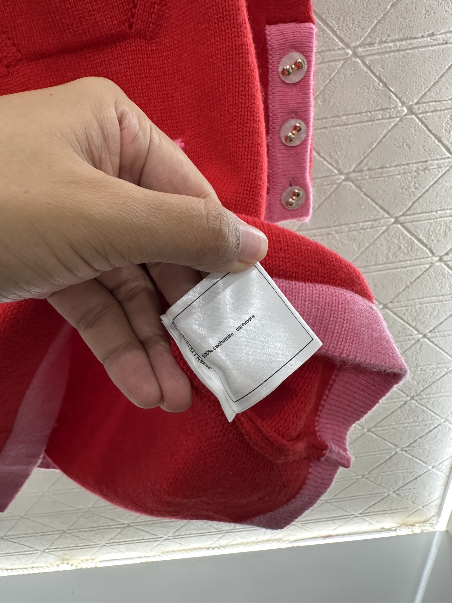 ♥Chane*♥2025新品上架 撞色口袋针织连衣裙定制YB羊绒纱线织造，质感光泽，柔软亲肤，圆领针织连