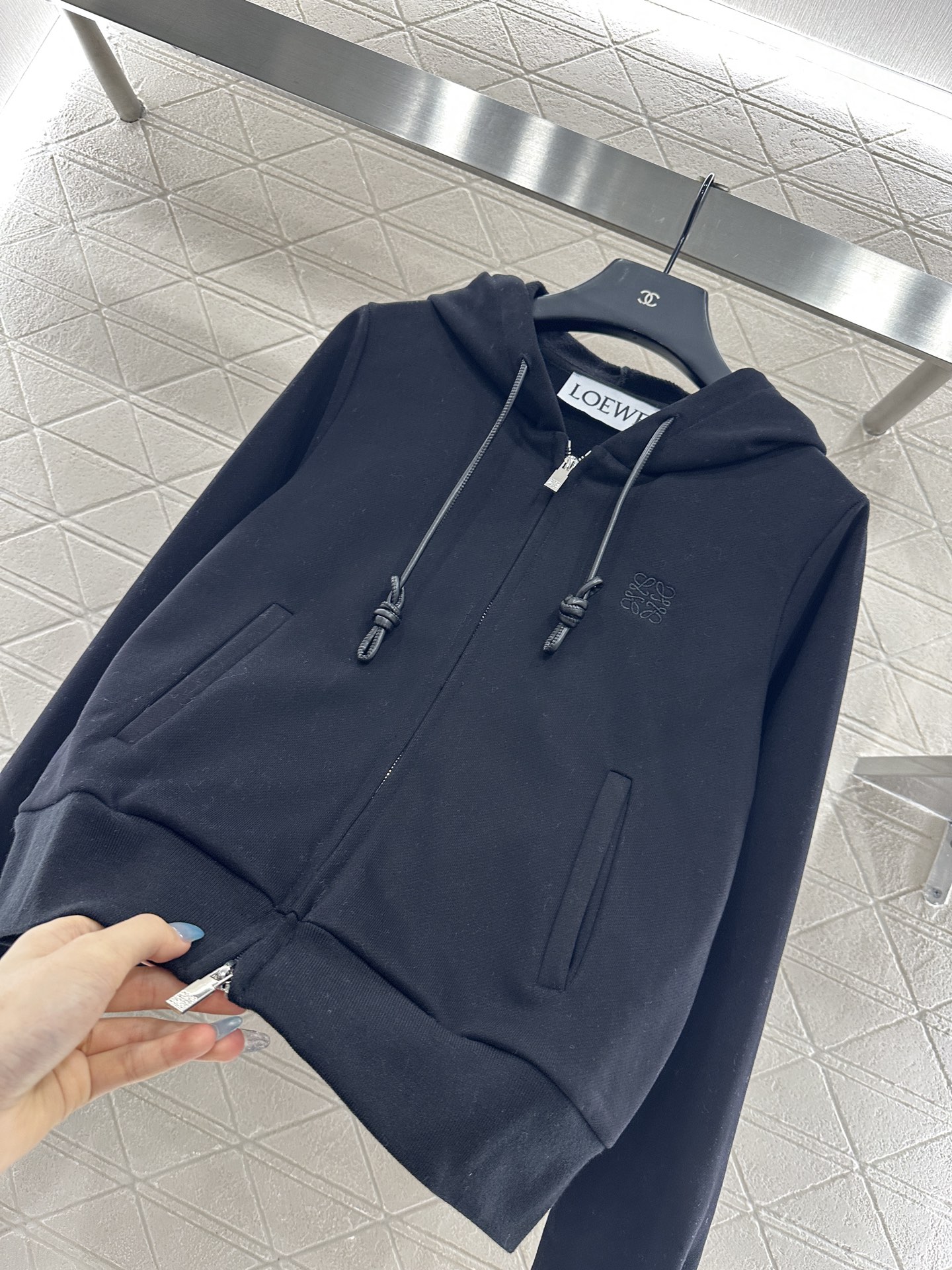 ♥Loew*♥2025新品上架 加绒磨毛连帽拉链外套定制YB斜纹全棉材质，质感光泽，品相高级，常规百搭连
