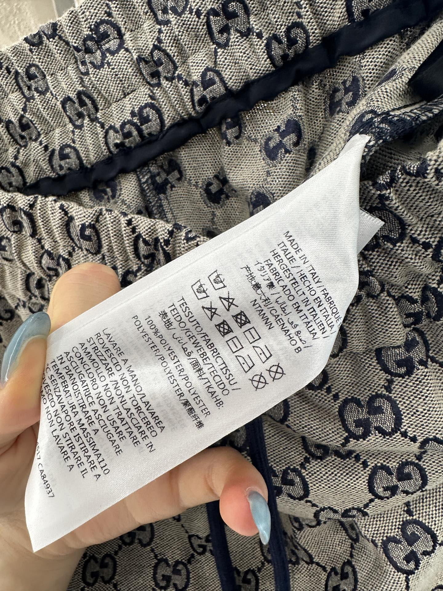 ♥Gucc*♥2025新品上架 提花休闲抽绳束脚长裤定制YB进口提花材质，质感细腻，舒适好穿，休闲束脚长