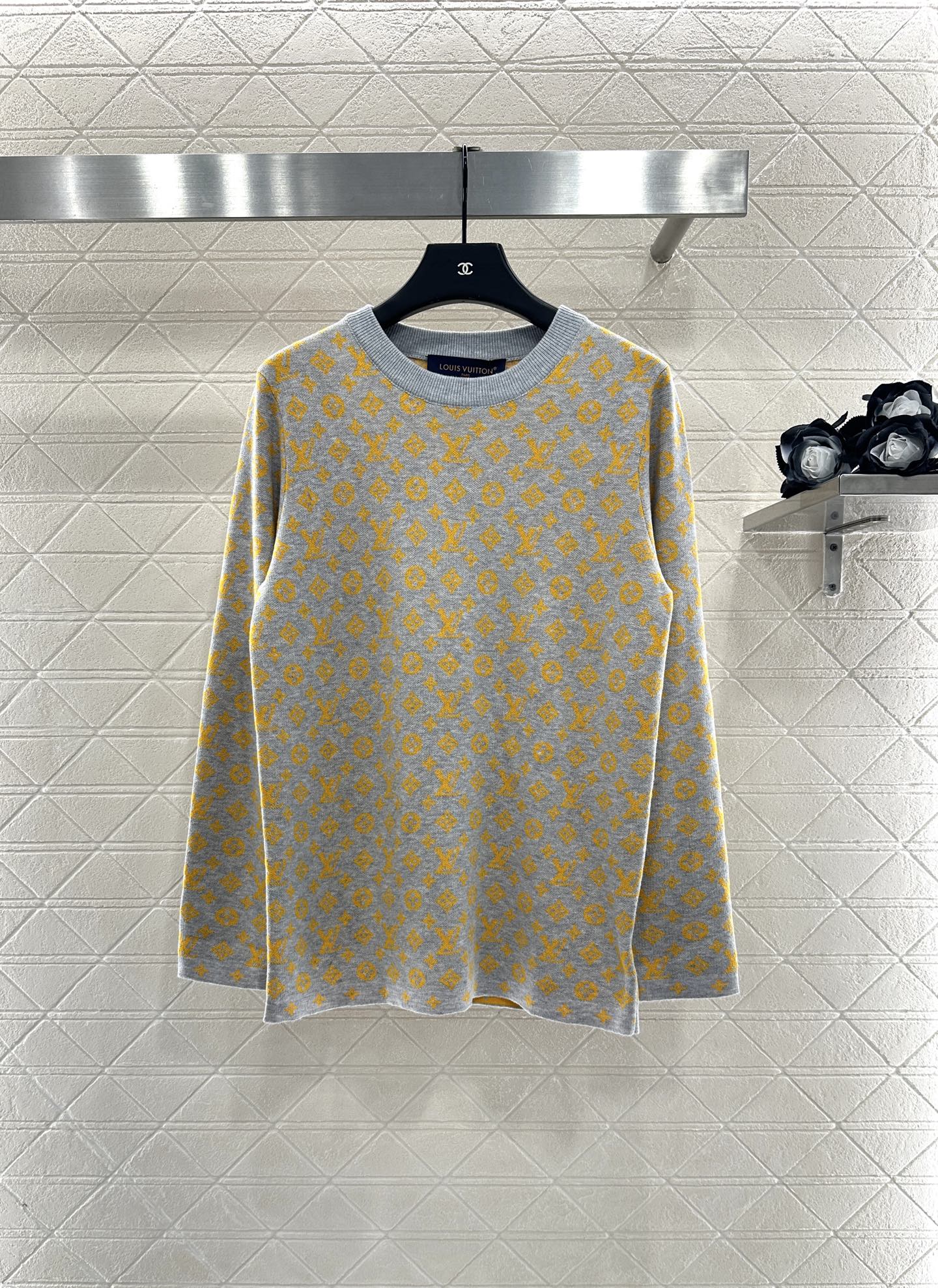 ♥Louis Vuitto*♥2025新品上架 提花宽松针织上衣定制YB羊毛纱线织造，质感高级舒适，套头