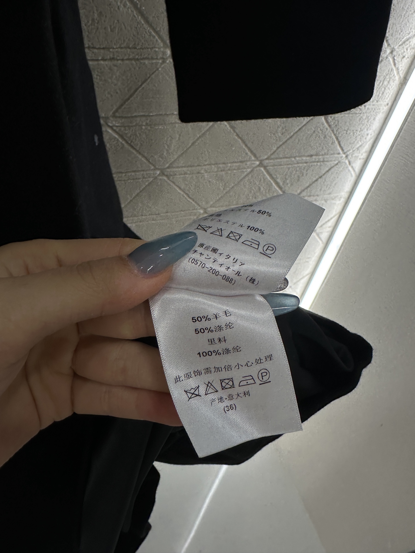 ♥Dio*♥2025新品上架 可拆卸褶皱花边连衣裙定制YB精仿羊毛材质，质感高级，垂顺有型，深浅灰黑两色