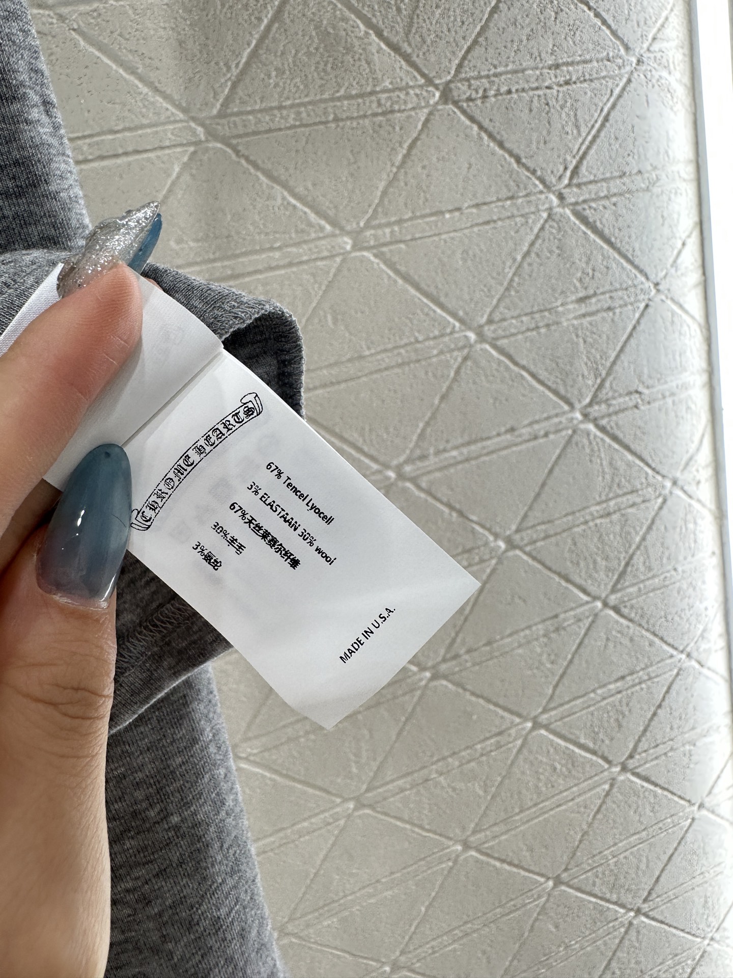 ♥Chrome hear*♥2025新品上架 修身图腾十字架打底衫定制YB进口天丝羊毛材质，质感舒适，弹