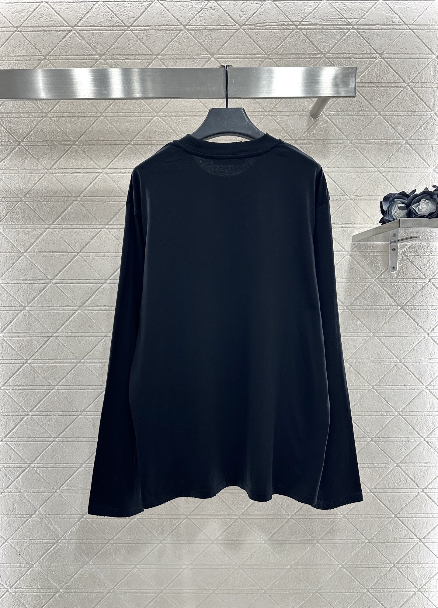 ♥Acne studio*♥2025新品上架 圆领字母印花长袖上衣定制YB斜纹全棉材质，质感细腻，穿搭舒