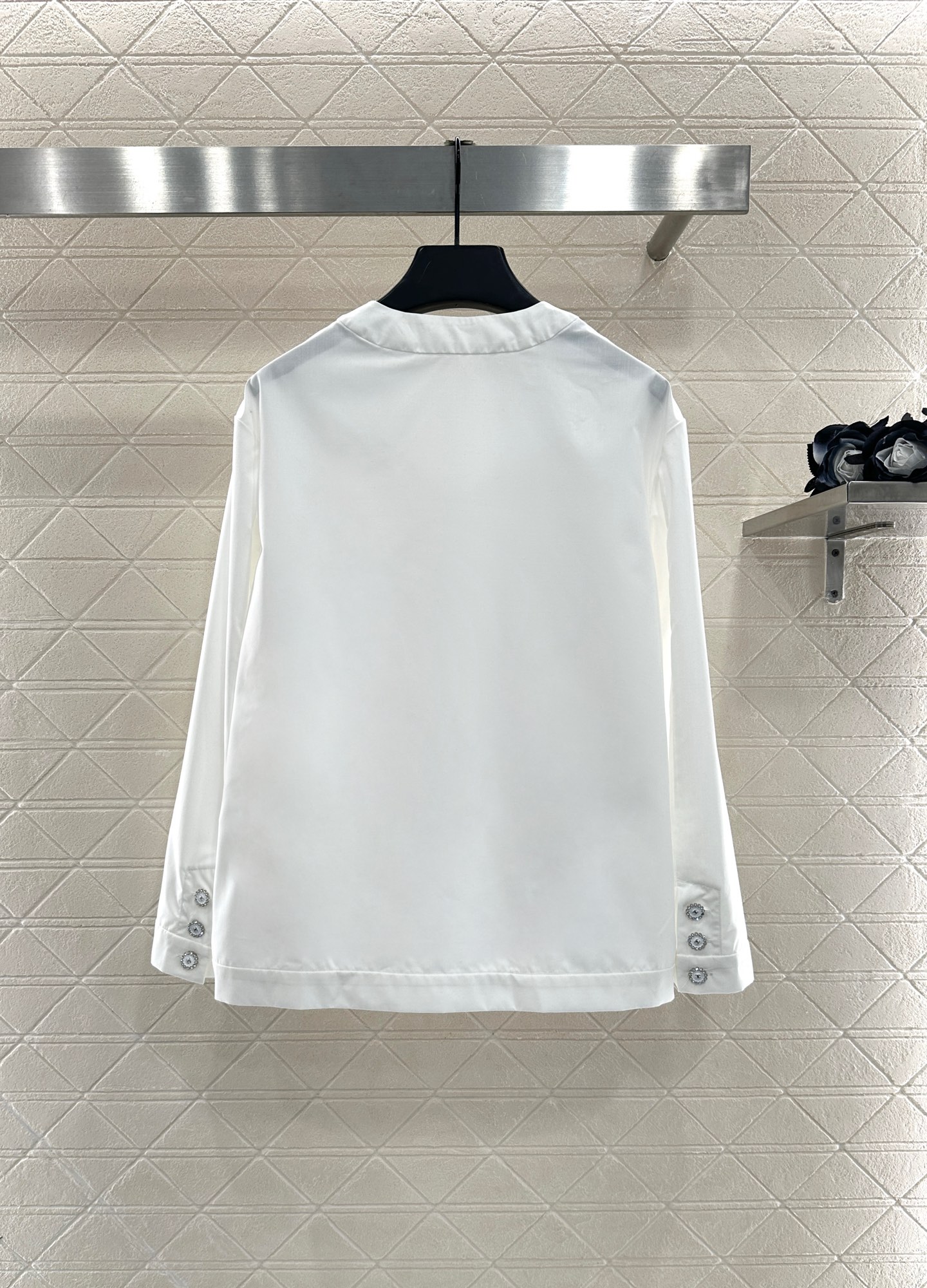 ♥Chane*♥2025新品上架 圆领口袋外套长裤套装定制YB斜纹全棉材质，质感舒适细腻，透气十足，圆领