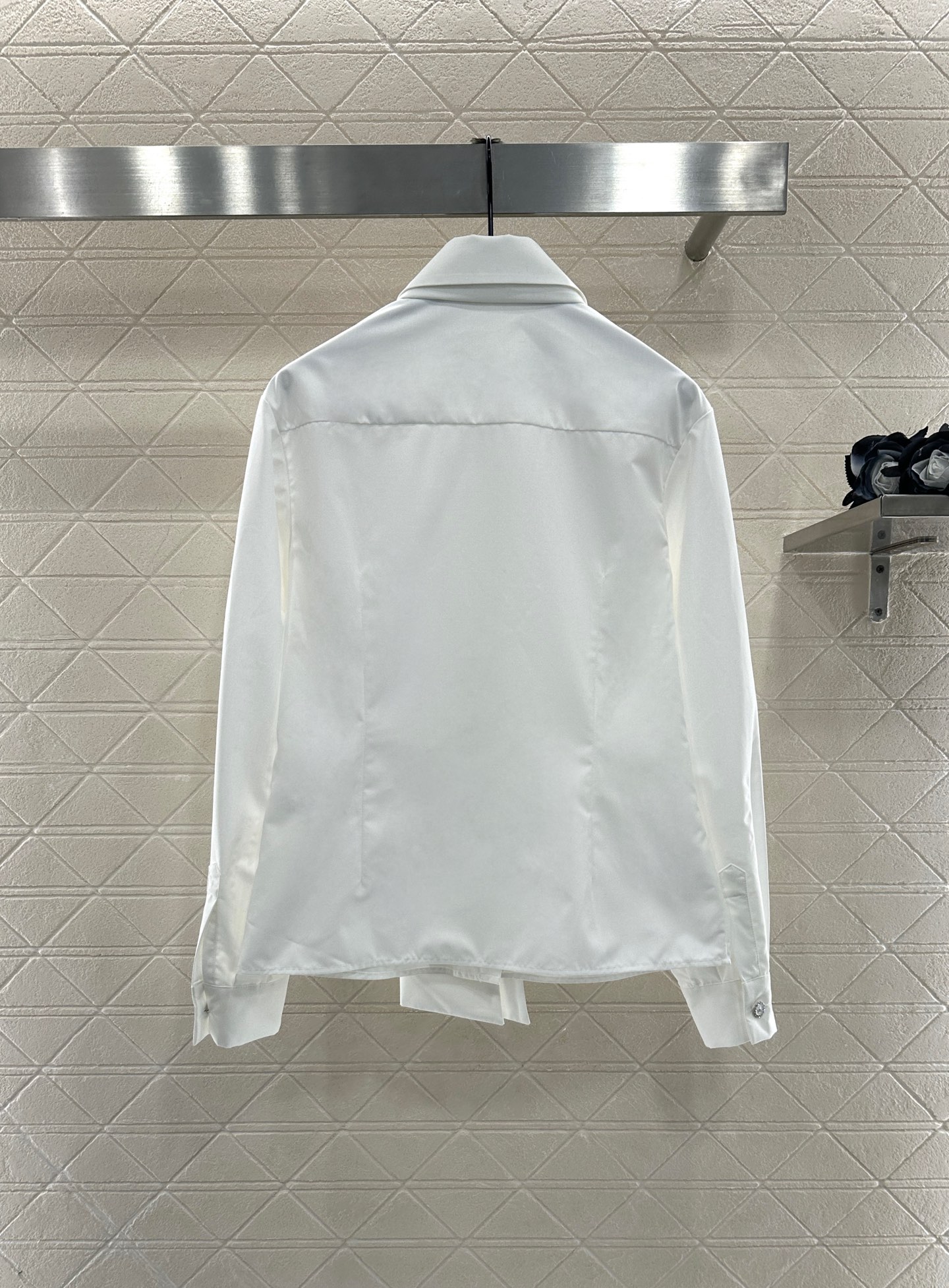 ♥Chane*♥2025新品上架 飘带系带衬衫长裤套装定制YB斜纹全棉材质，质感舒适细腻，透气十足，翻领