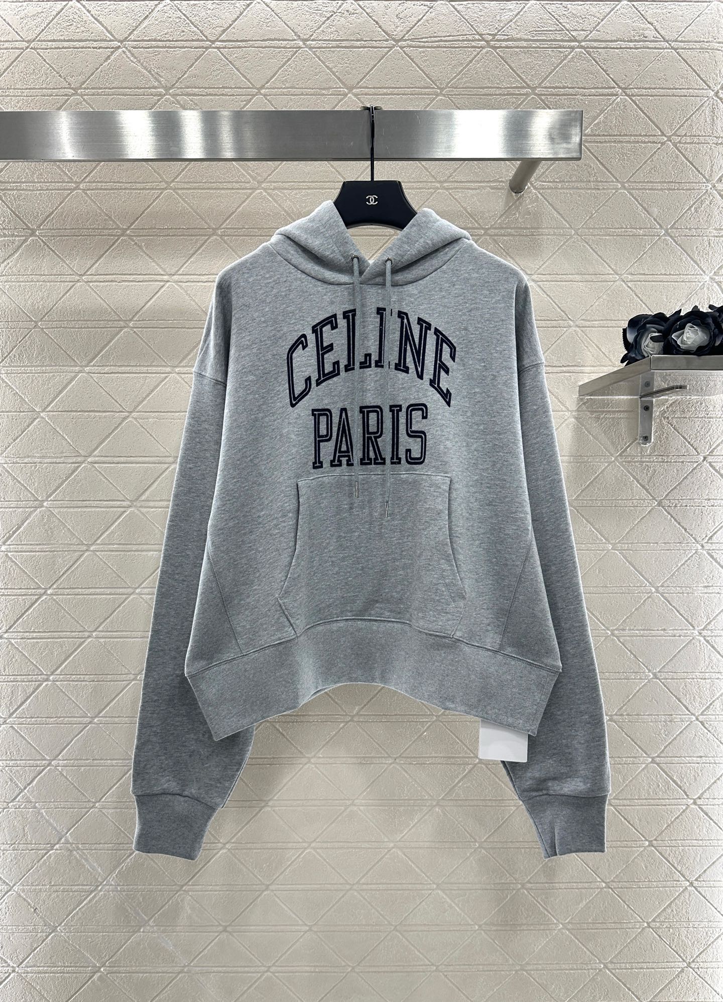 ♥Celin*♥2025新品上架 连帽字母卫衣定制YB原生全棉材质，柔软亲肤，久洗不易变形起球，质感十足