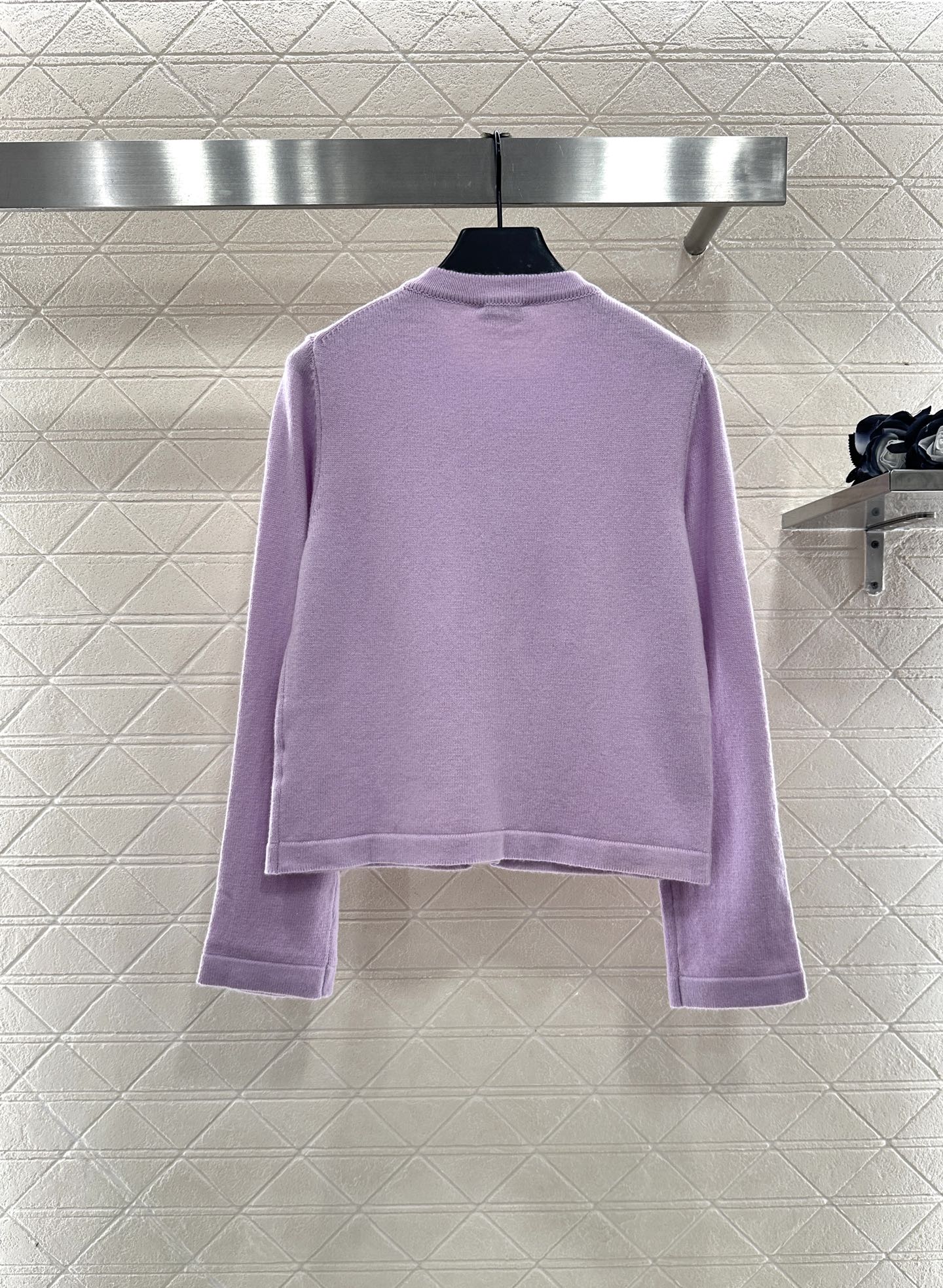 ♥Chane*♥2025新品上架 重工钉珠针织开衫定制YB羊绒纱线织造，密度细针织造，清晰毛感肌理，舒适