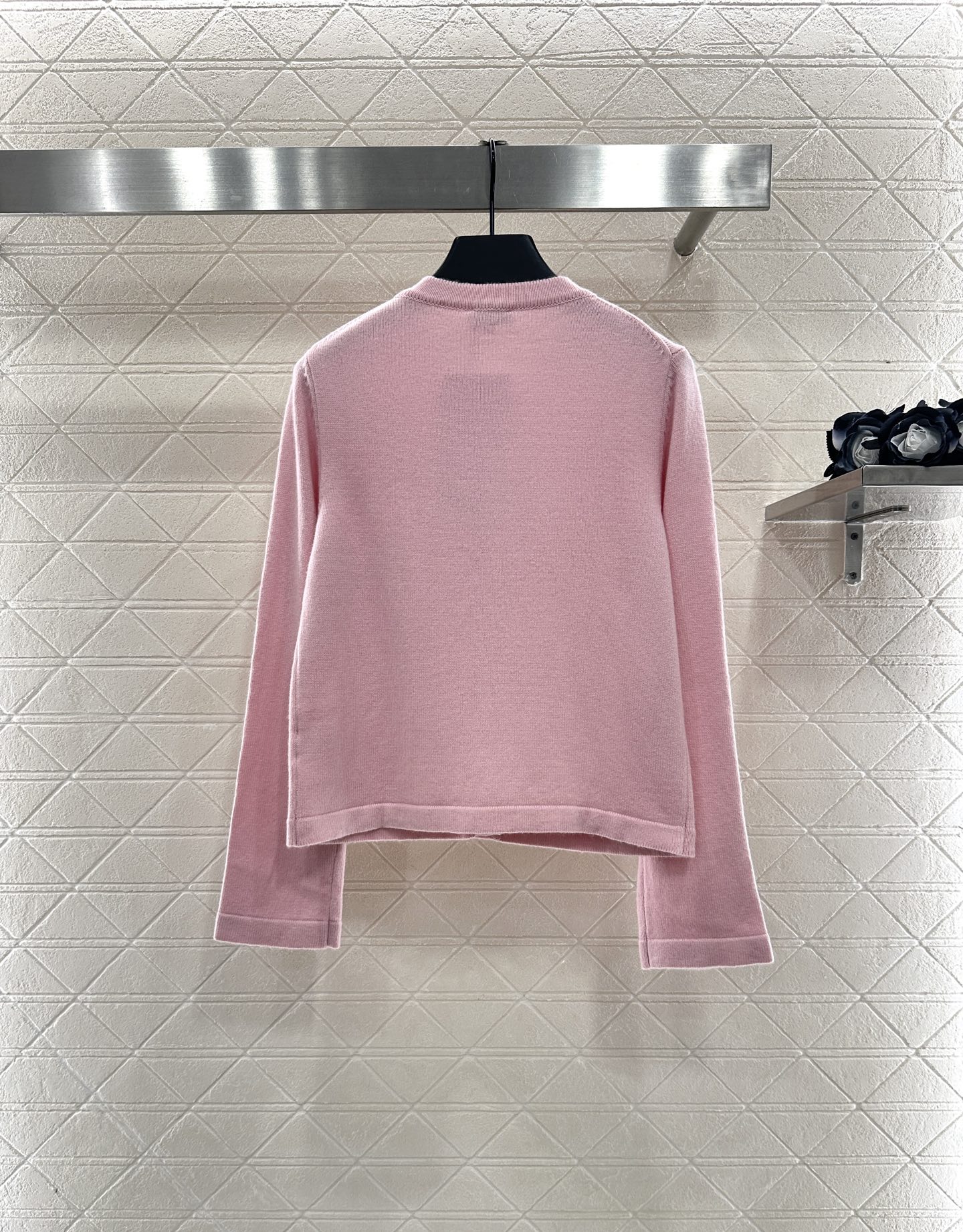 ♥Chane*♥2025新品上架 重工钉珠针织开衫定制YB羊绒纱线织造，密度细针织造，清晰毛感肌理，舒适