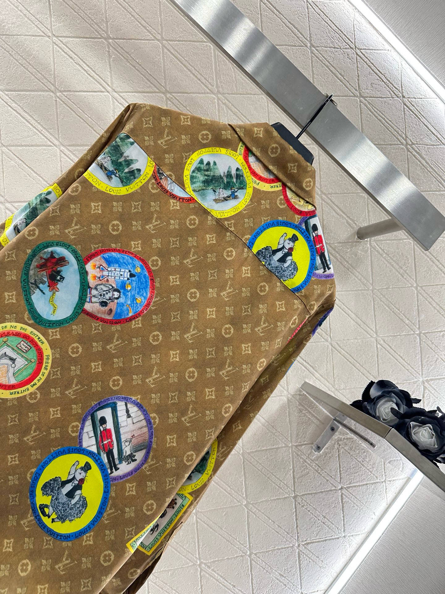 ♥Louis Vuitto*♥ 2025新品上架 活性满印睡衣短裤套装定制YB进口斜纹稠材质，亲肤舒适，