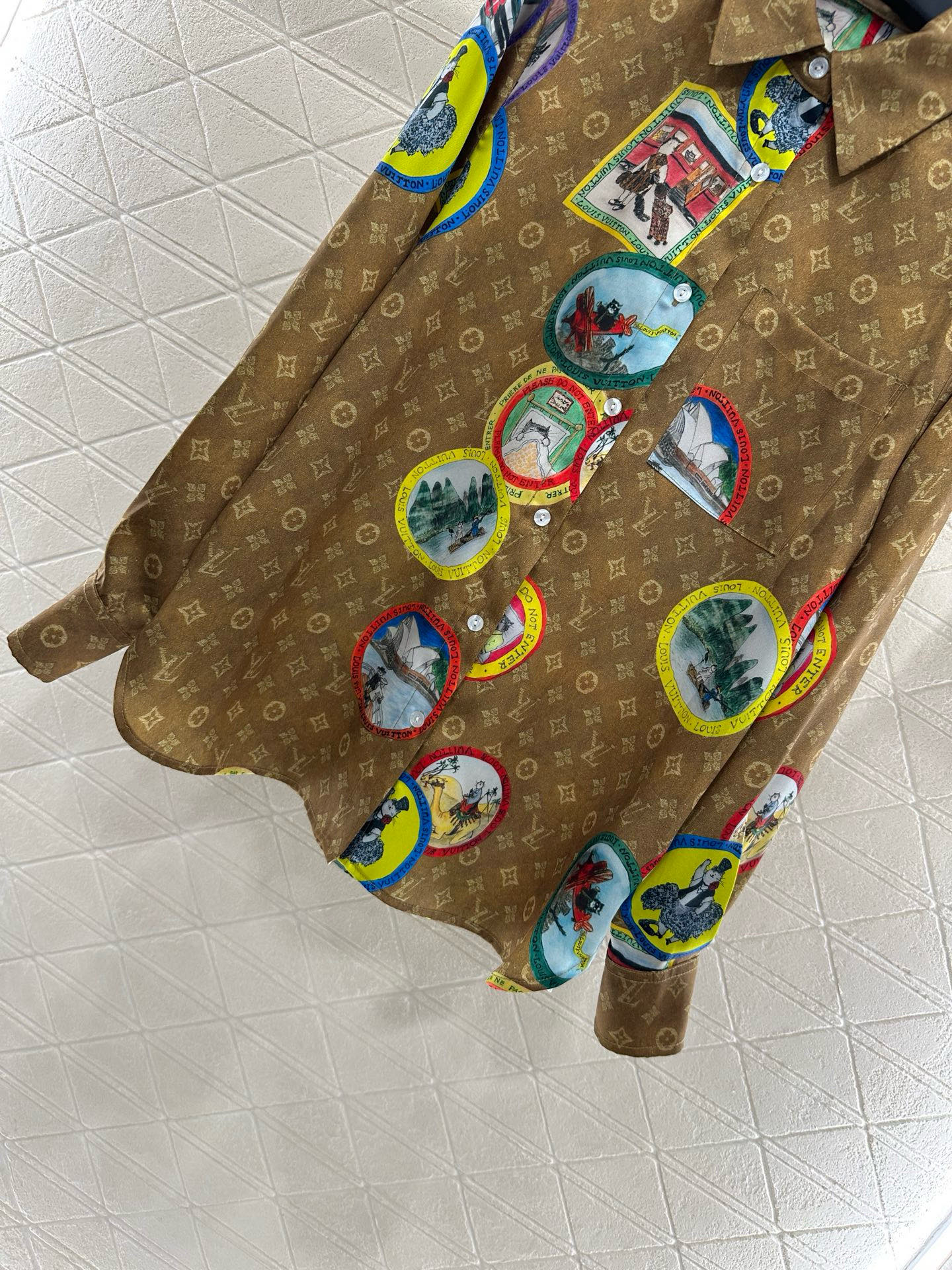 ♥Louis Vuitto*♥ 2025新品上架 活性满印睡衣短裤套装定制YB进口斜纹稠材质，亲肤舒适，